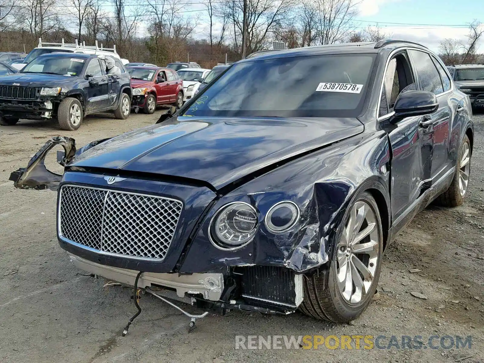 2 Photograph of a damaged car SJAAM2ZV7KC024558 BENTLEY BENTAYGA 2019