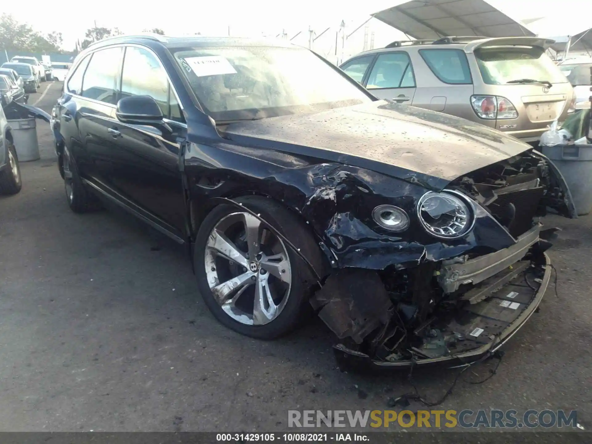 1 Photograph of a damaged car SJAAM2ZV8LC030516 BENTLEY BENTAYGA 2020