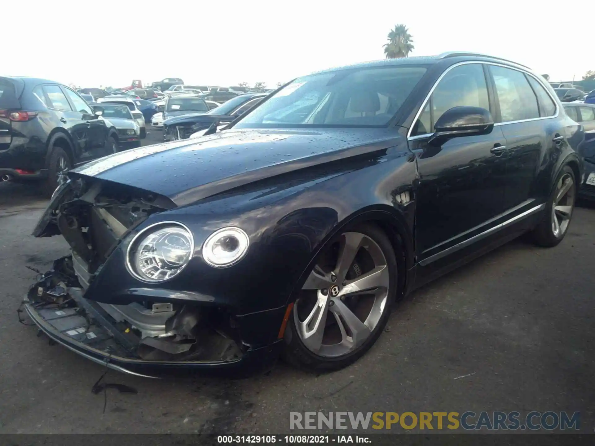 2 Photograph of a damaged car SJAAM2ZV8LC030516 BENTLEY BENTAYGA 2020