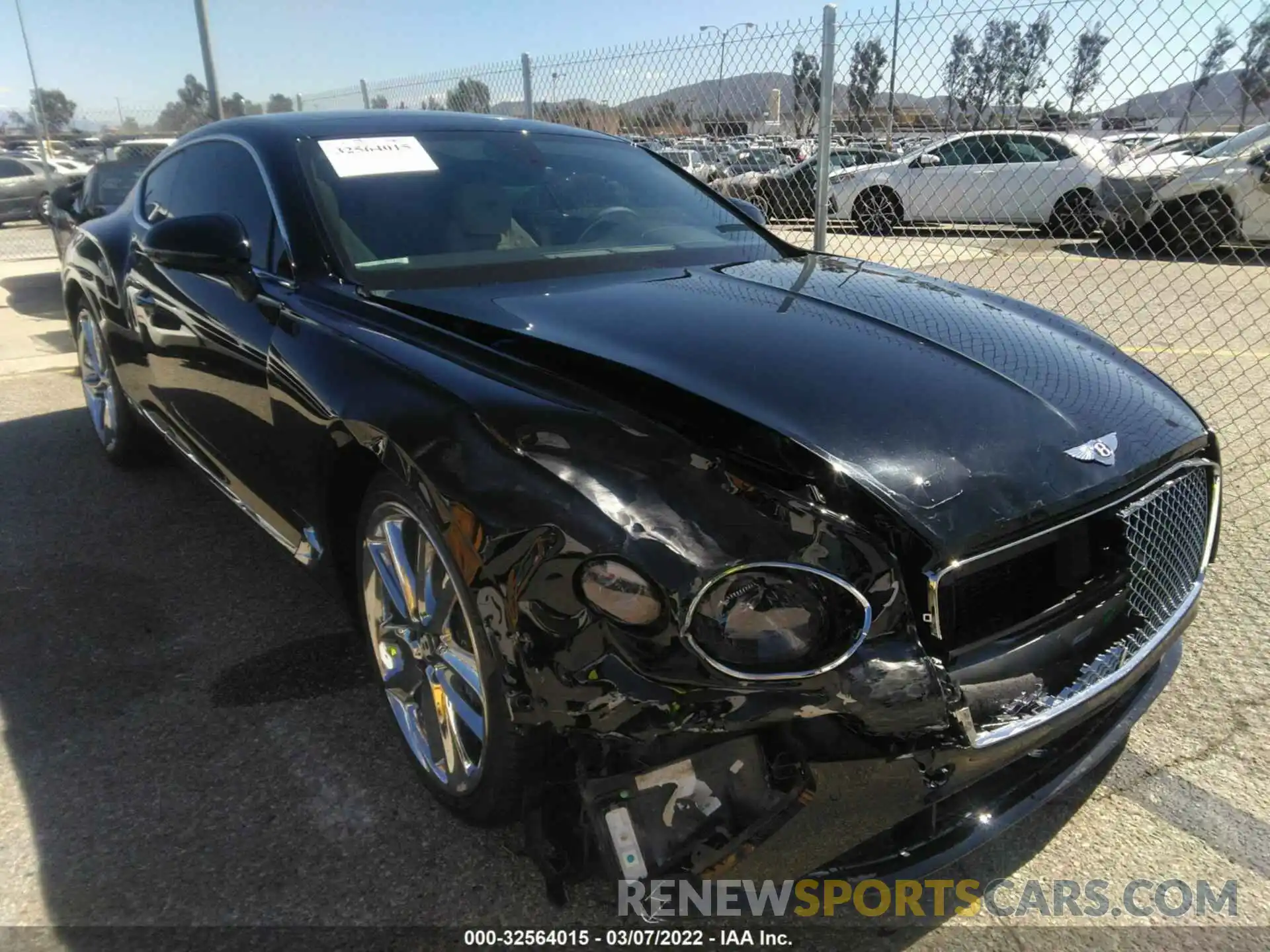 1 Photograph of a damaged car SCBCB2ZGXLC081551 BENTLEY CONTINENTAL 2020