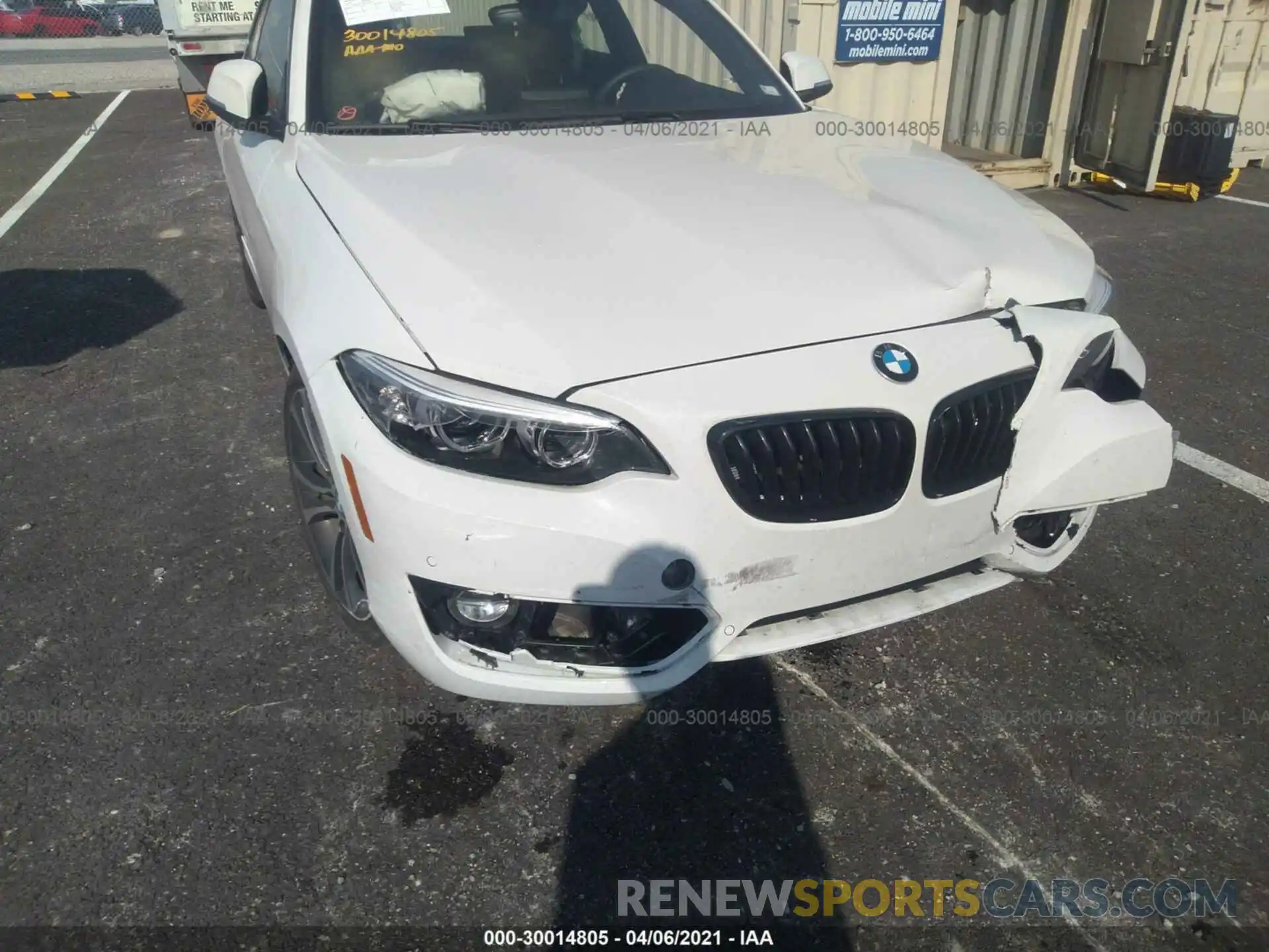 6 Фотография поврежденного автомобиля WBA2J3C54KVD49375 BMW 2 SERIES 2019