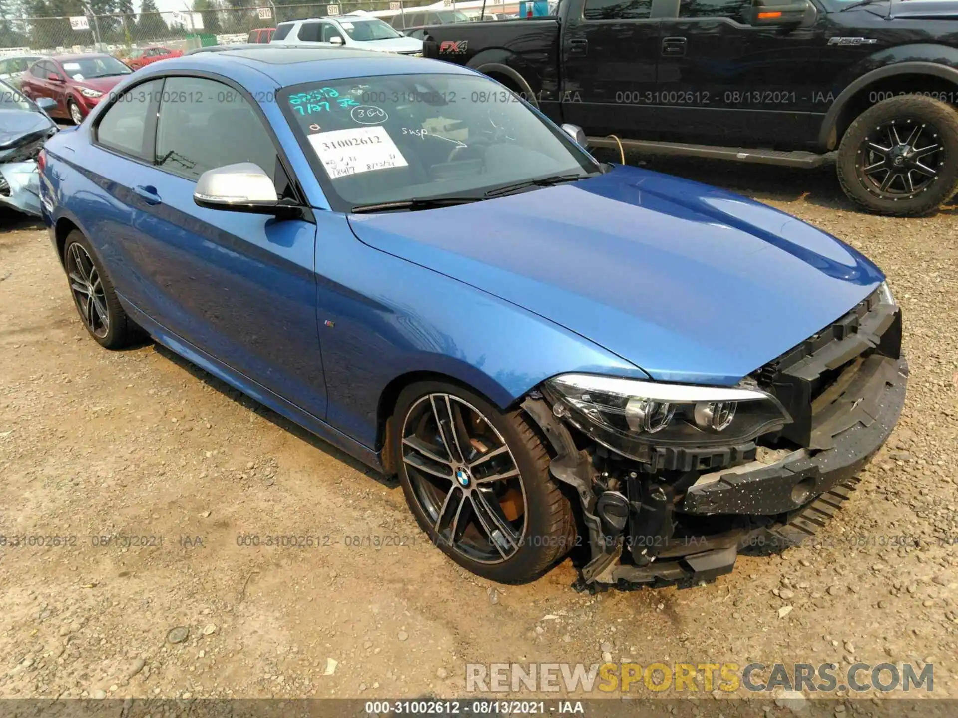 1 Photograph of a damaged car WBA2J7C5XKVD61103 BMW 2 SERIES 2019