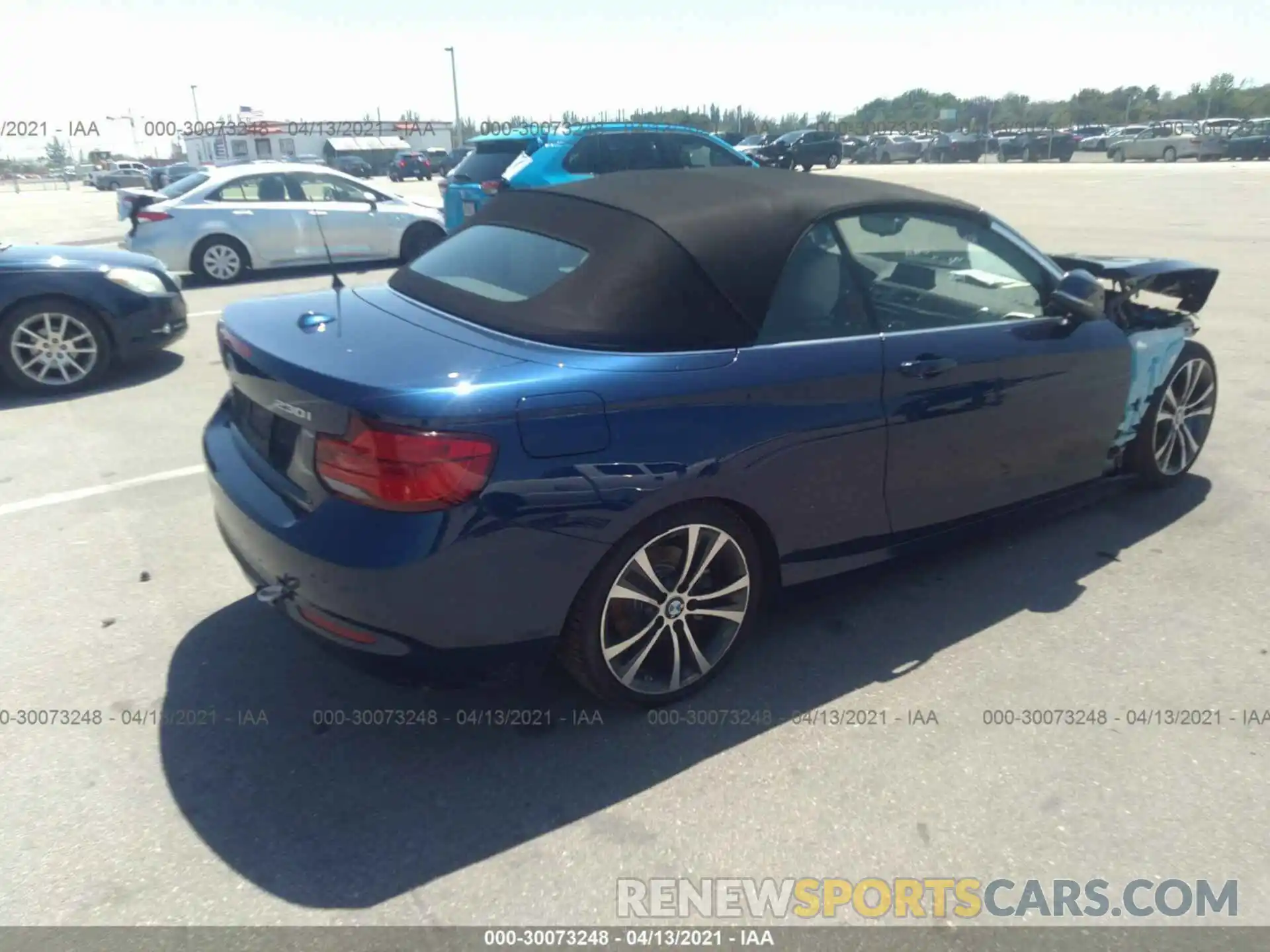 4 Photograph of a damaged car WBA2M7C55K7D12399 BMW 2 SERIES 2019