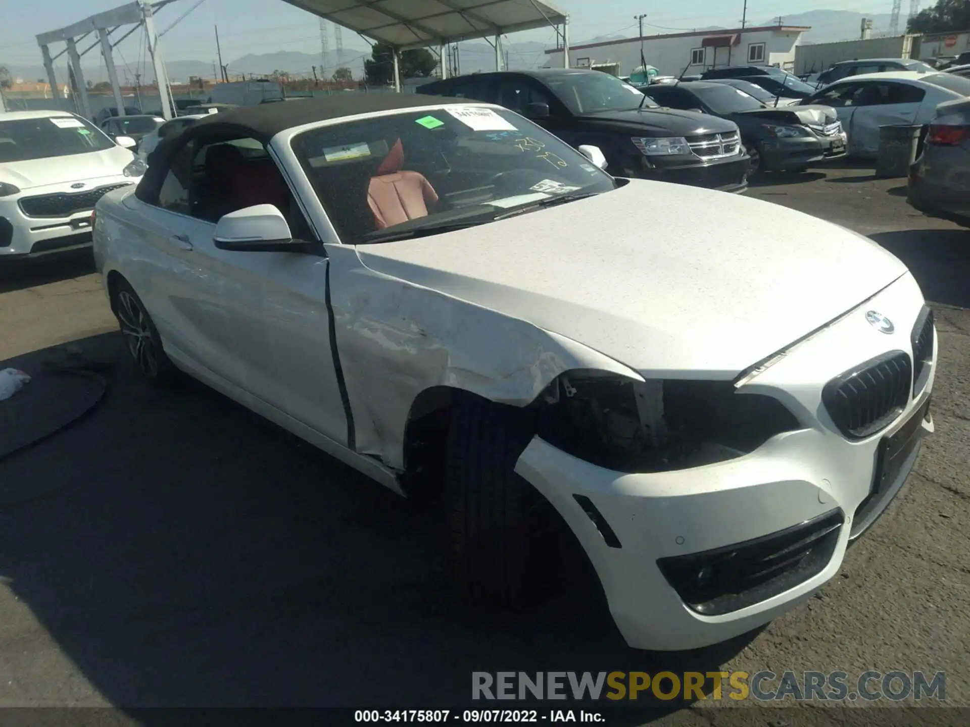 1 Photograph of a damaged car WBA2M7C59KVD52187 BMW 2 SERIES 2019