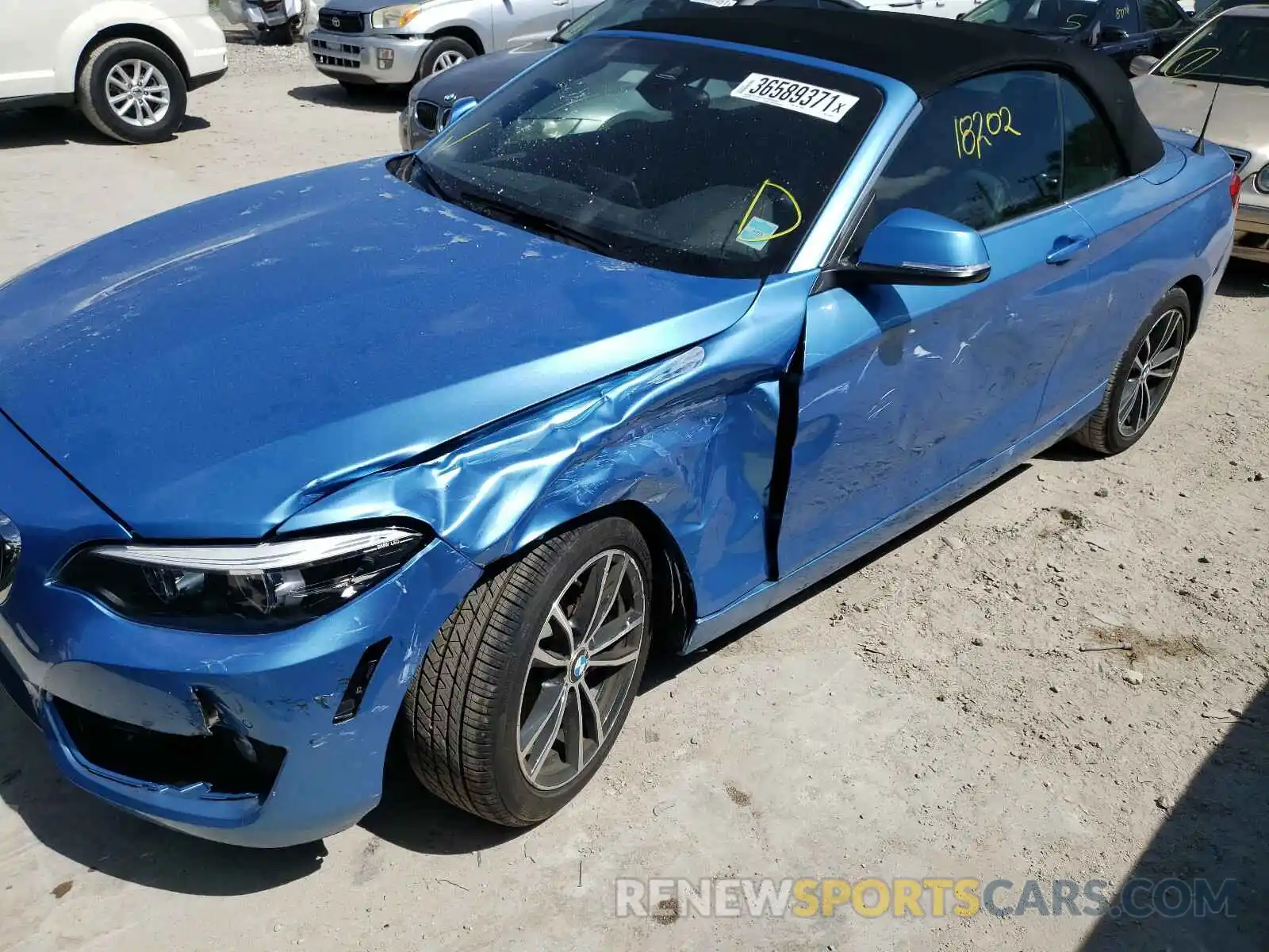 9 Фотография поврежденного автомобиля WBA2M7C59KVD52318 BMW 2 SERIES 2019