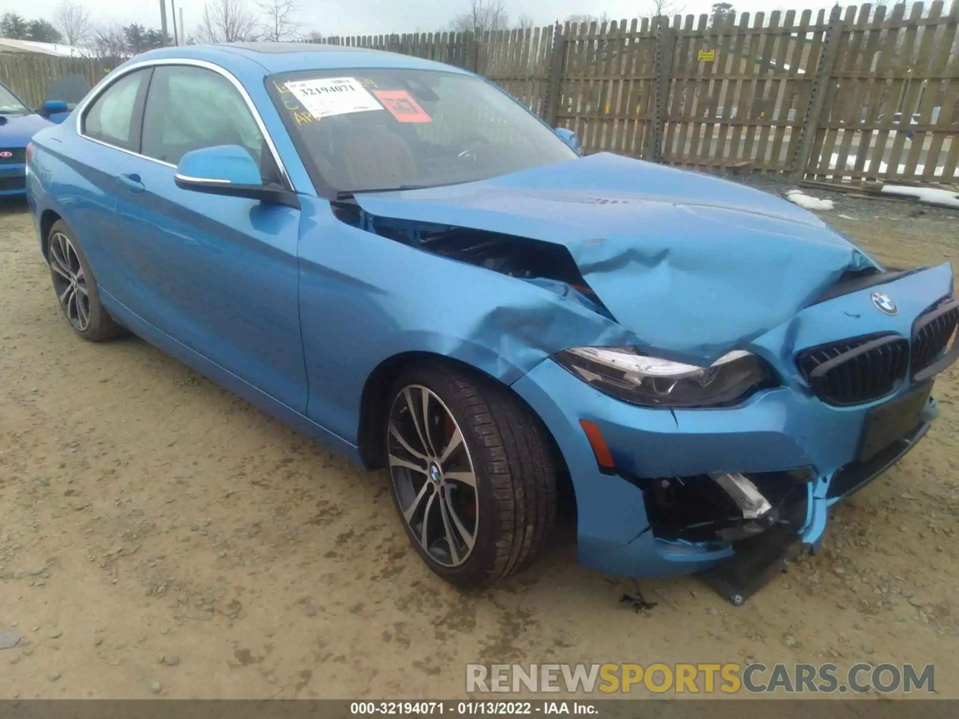 1 Photograph of a damaged car WBA2J3C0XL7E58045 BMW 2 SERIES 2020