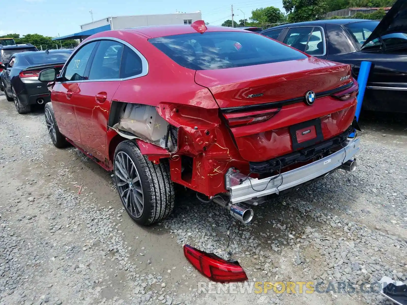 3 Фотография поврежденного автомобиля WBA73AK09L7F77114 BMW 2 SERIES 2020