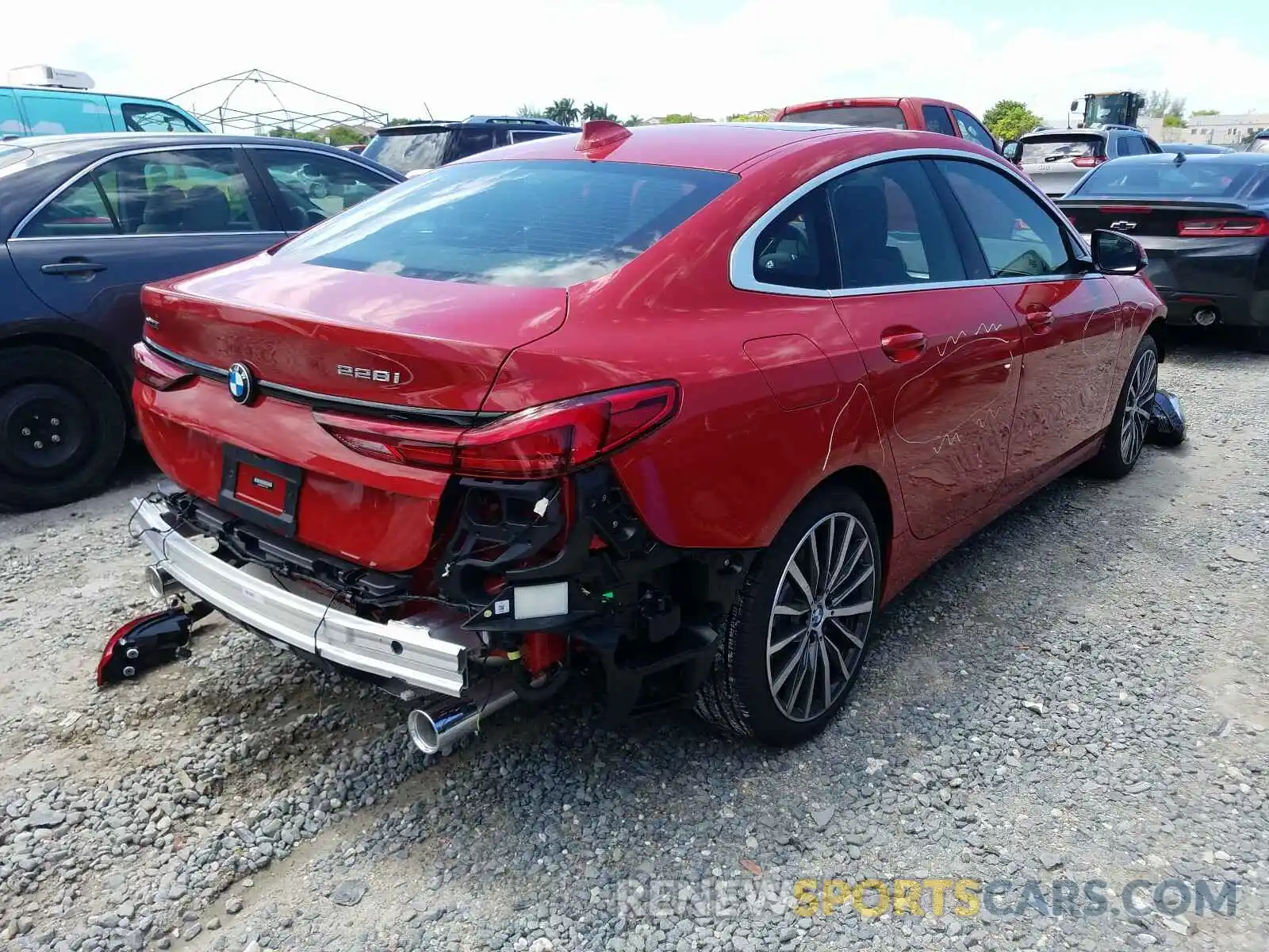 4 Фотография поврежденного автомобиля WBA73AK09L7F77114 BMW 2 SERIES 2020
