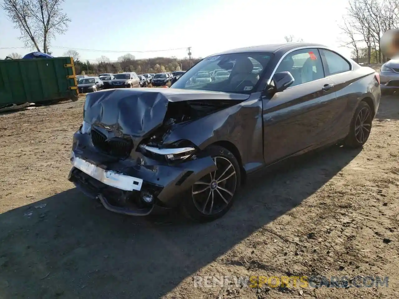 2 Фотография поврежденного автомобиля WBA2J3C02M7G58631 BMW 2 SERIES 2021