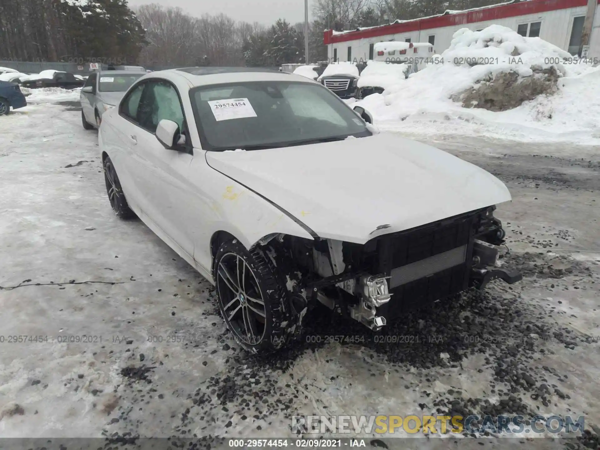 1 Фотография поврежденного автомобиля WBA2J3C0XM7G41057 BMW 2 SERIES 2021