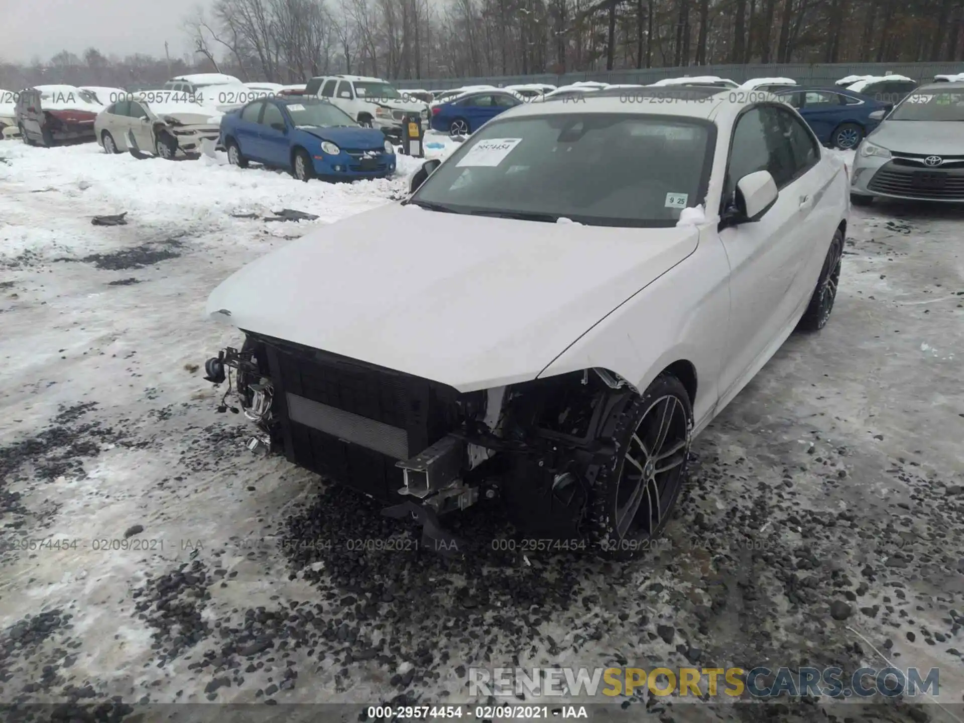 2 Фотография поврежденного автомобиля WBA2J3C0XM7G41057 BMW 2 SERIES 2021
