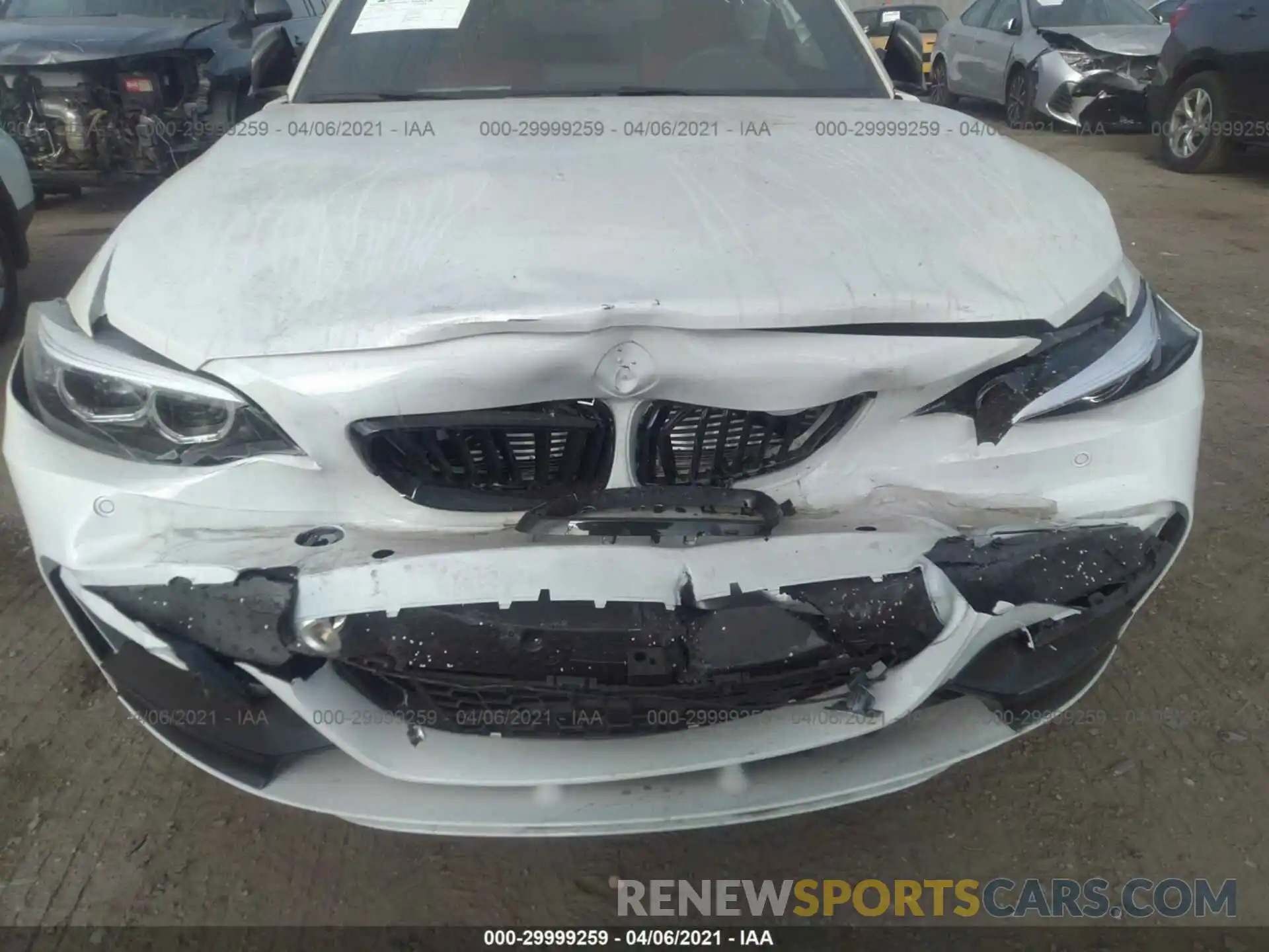 6 Photograph of a damaged car WBA2J5C01M7G61838 BMW 2 SERIES 2021