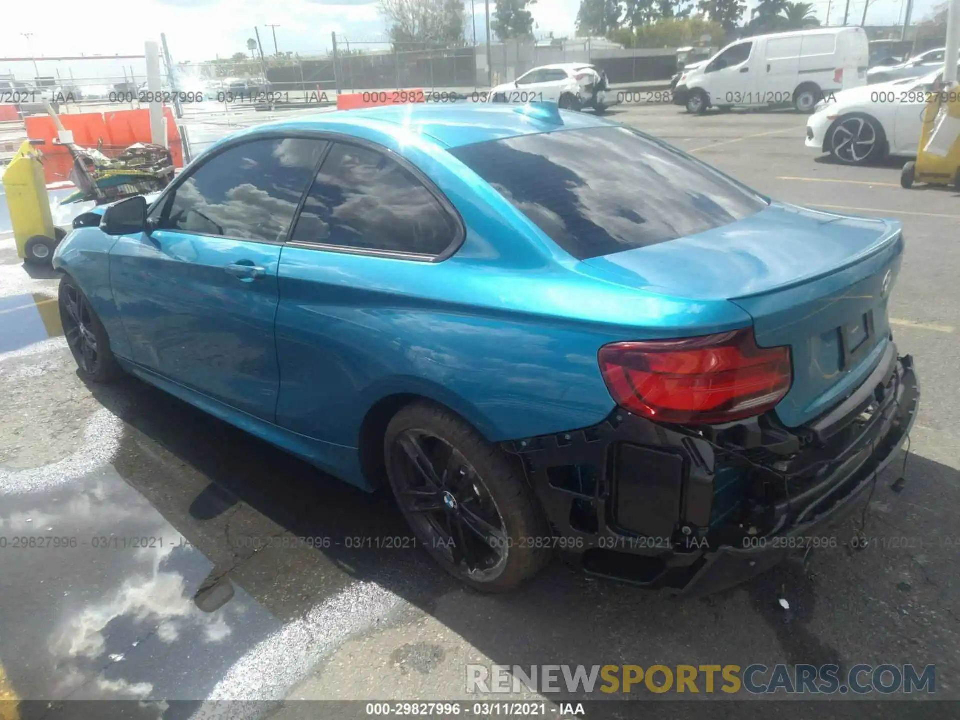 3 Photograph of a damaged car WBA2J5C02M7H01196 BMW 2 SERIES 2021