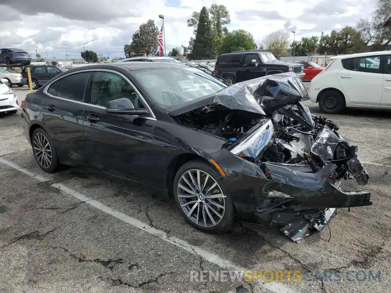 4 Фотография поврежденного автомобиля WBA53AK02M7J27133 BMW 2 SERIES 2021