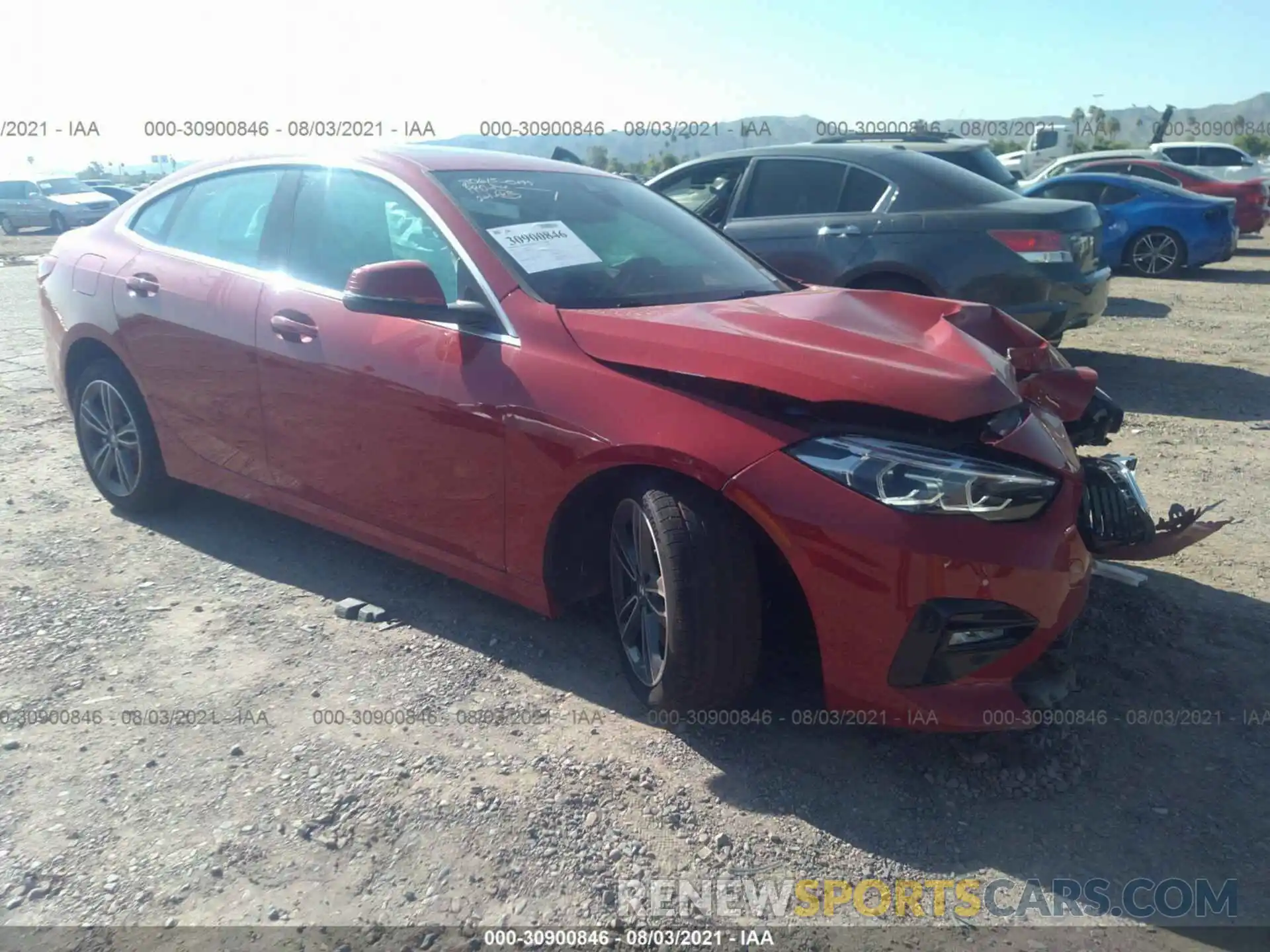 1 Photograph of a damaged car WBA53AK0XM7H52785 BMW 2 SERIES 2021