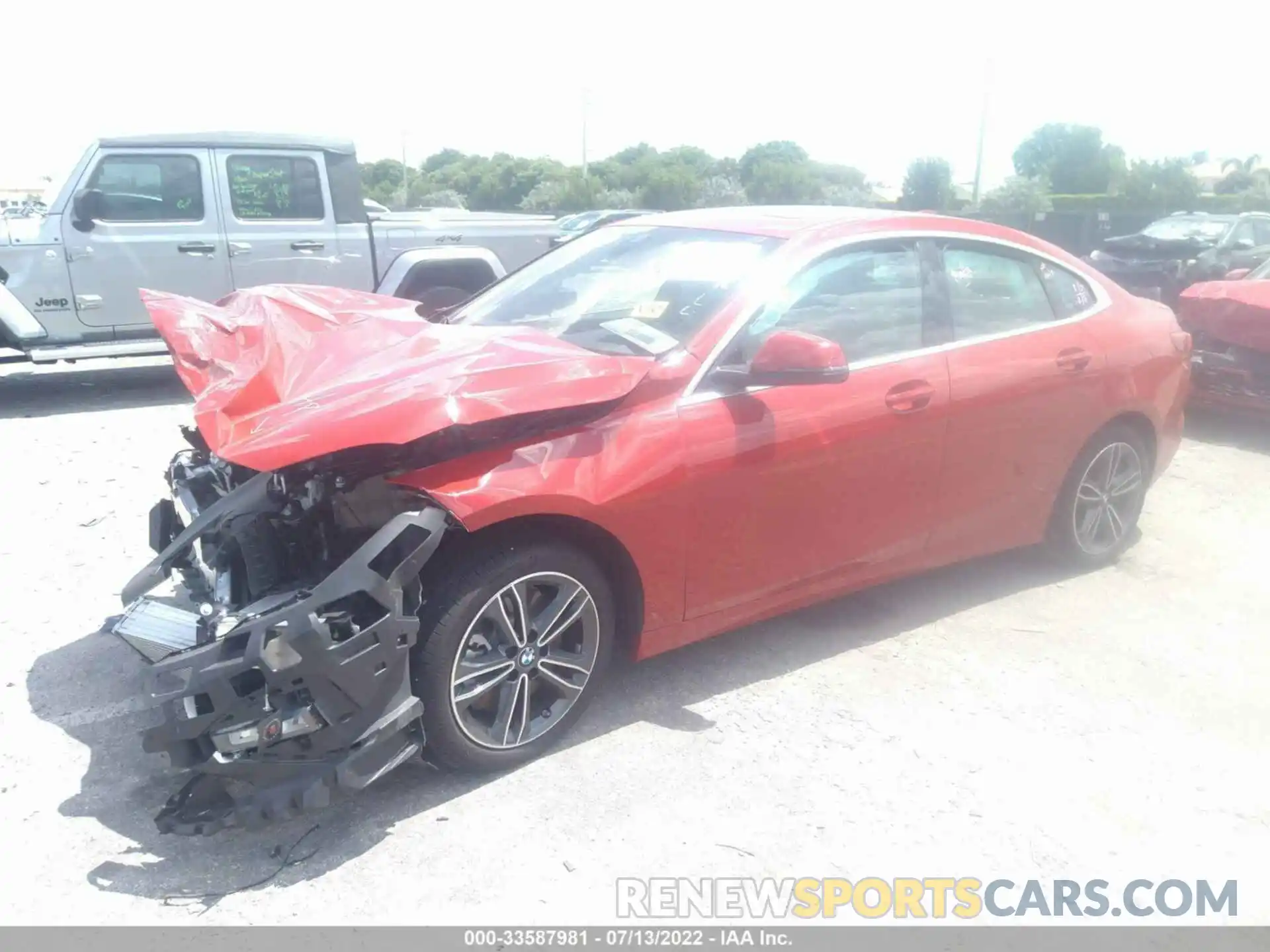 2 Photograph of a damaged car WBA53AK0XM7J35478 BMW 2 SERIES 2021