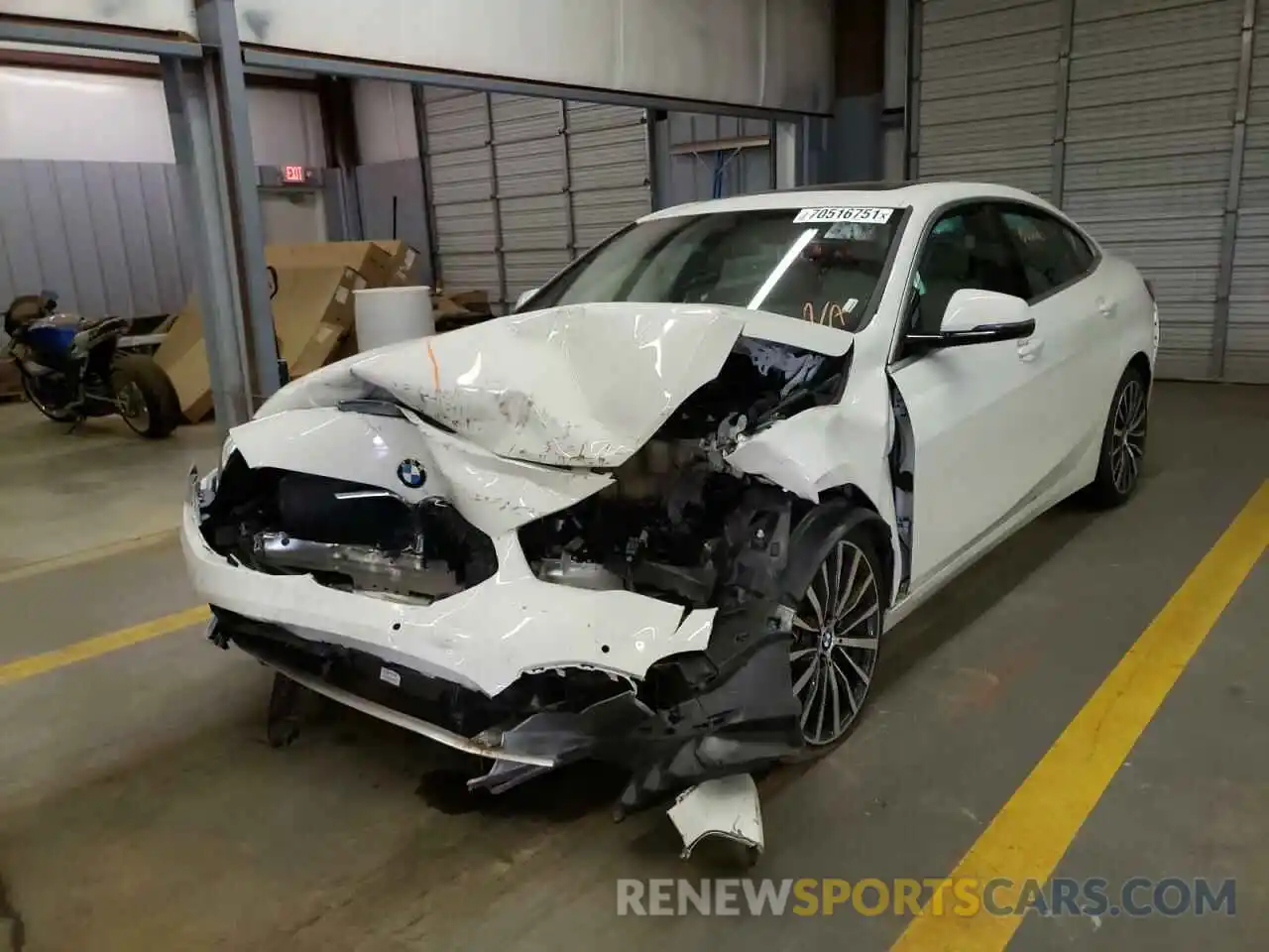 2 Photograph of a damaged car WBA73AK01M7H55728 BMW 2 SERIES 2021