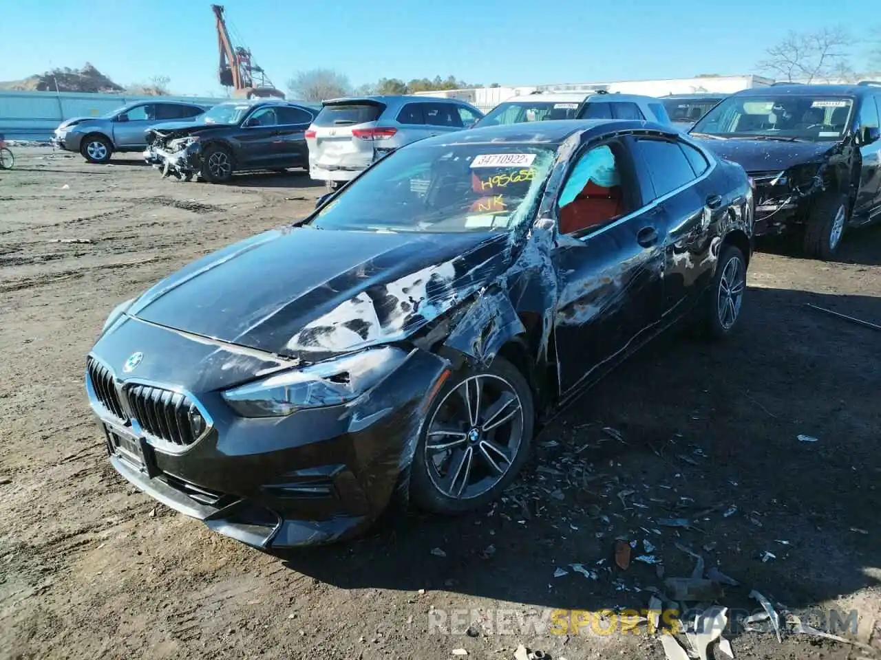 2 Фотография поврежденного автомобиля WBA73AK02M7H95655 BMW 2 SERIES 2021