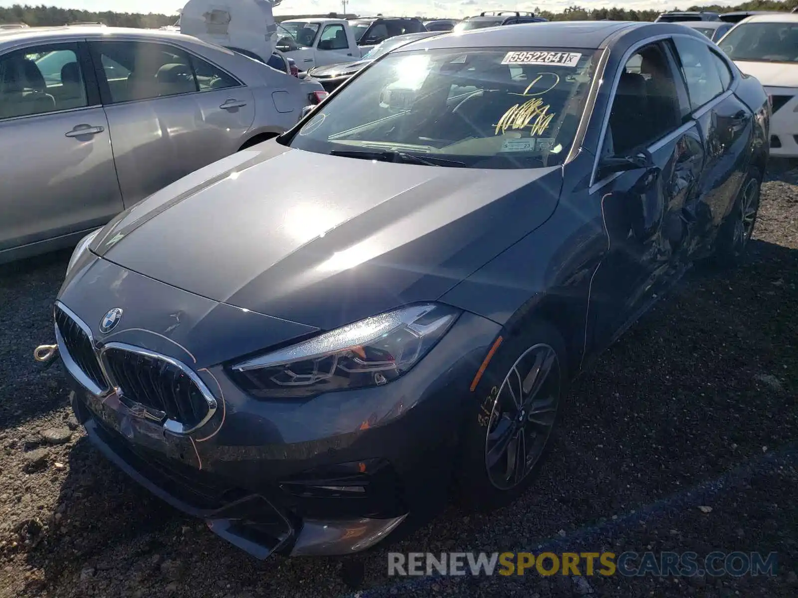 2 Photograph of a damaged car WBA73AK02M7J03875 BMW 2 SERIES 2021