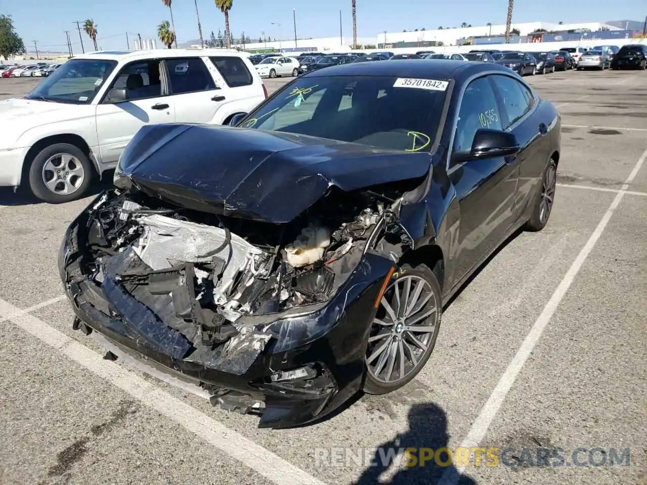 2 Photograph of a damaged car WBA73AK06M7G38307 BMW 2 SERIES 2021