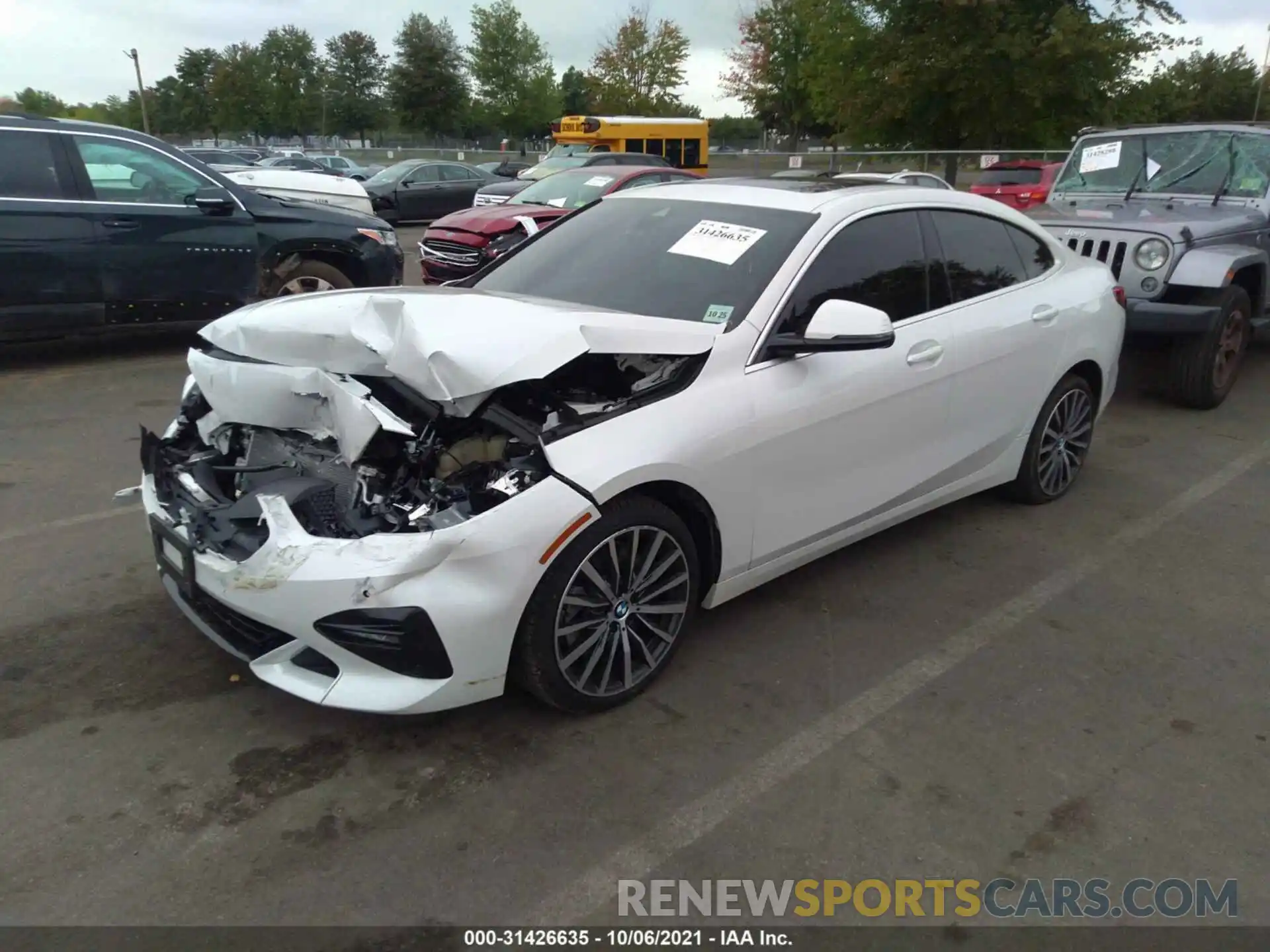 2 Photograph of a damaged car WBA73AK07M7G87564 BMW 2 SERIES 2021