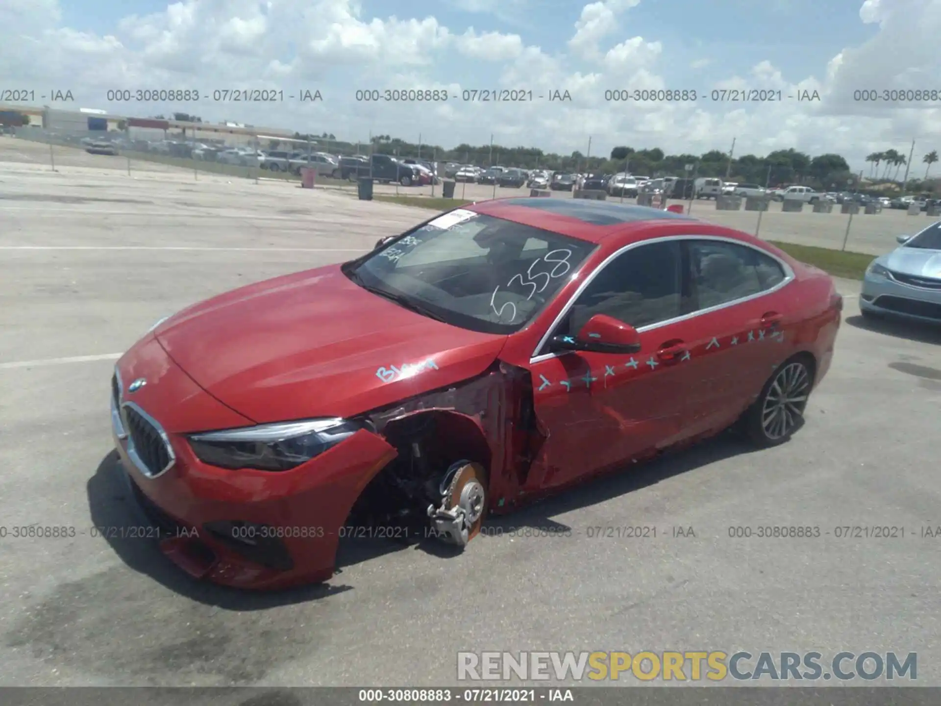 2 Photograph of a damaged car WBA73AK08M7G35358 BMW 2 SERIES 2021