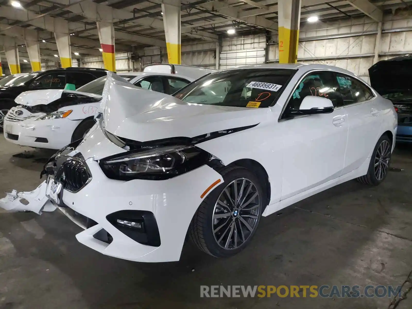 2 Photograph of a damaged car WBA73AK08M7H34990 BMW 2 SERIES 2021