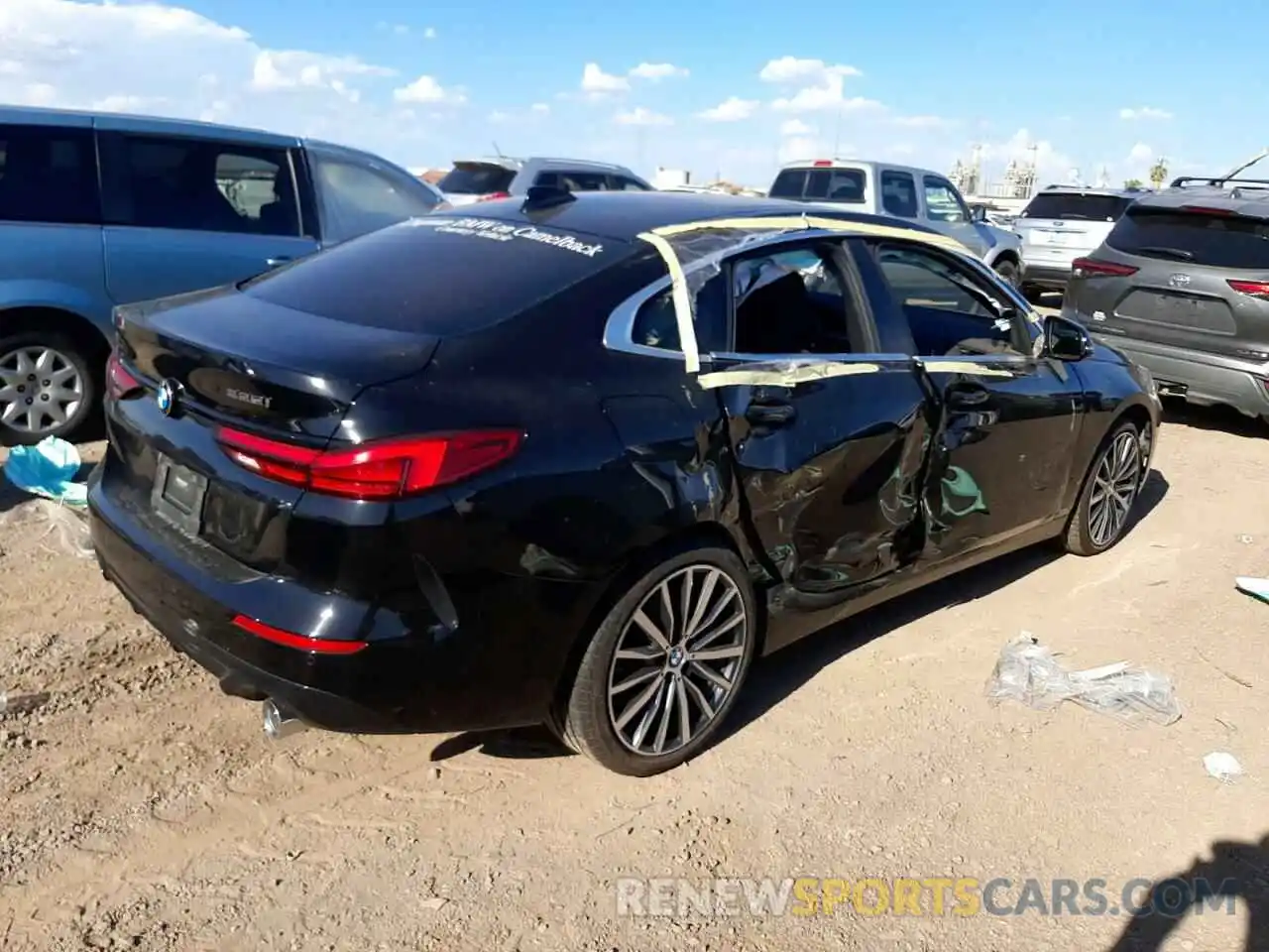 4 Photograph of a damaged car WBA73AK0XM7G49553 BMW 2 SERIES 2021