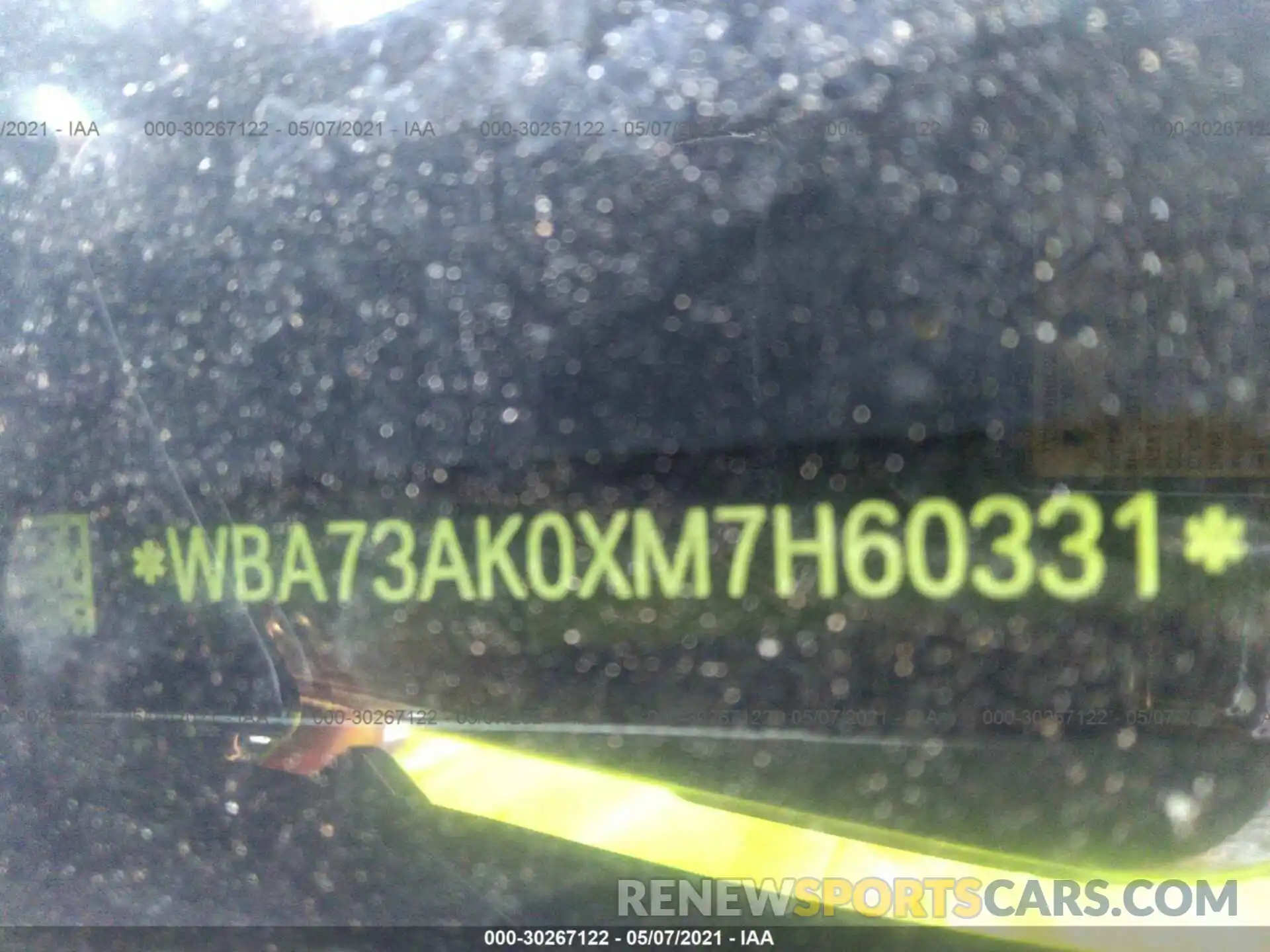 9 Photograph of a damaged car WBA73AK0XM7H60331 BMW 2 SERIES 2021