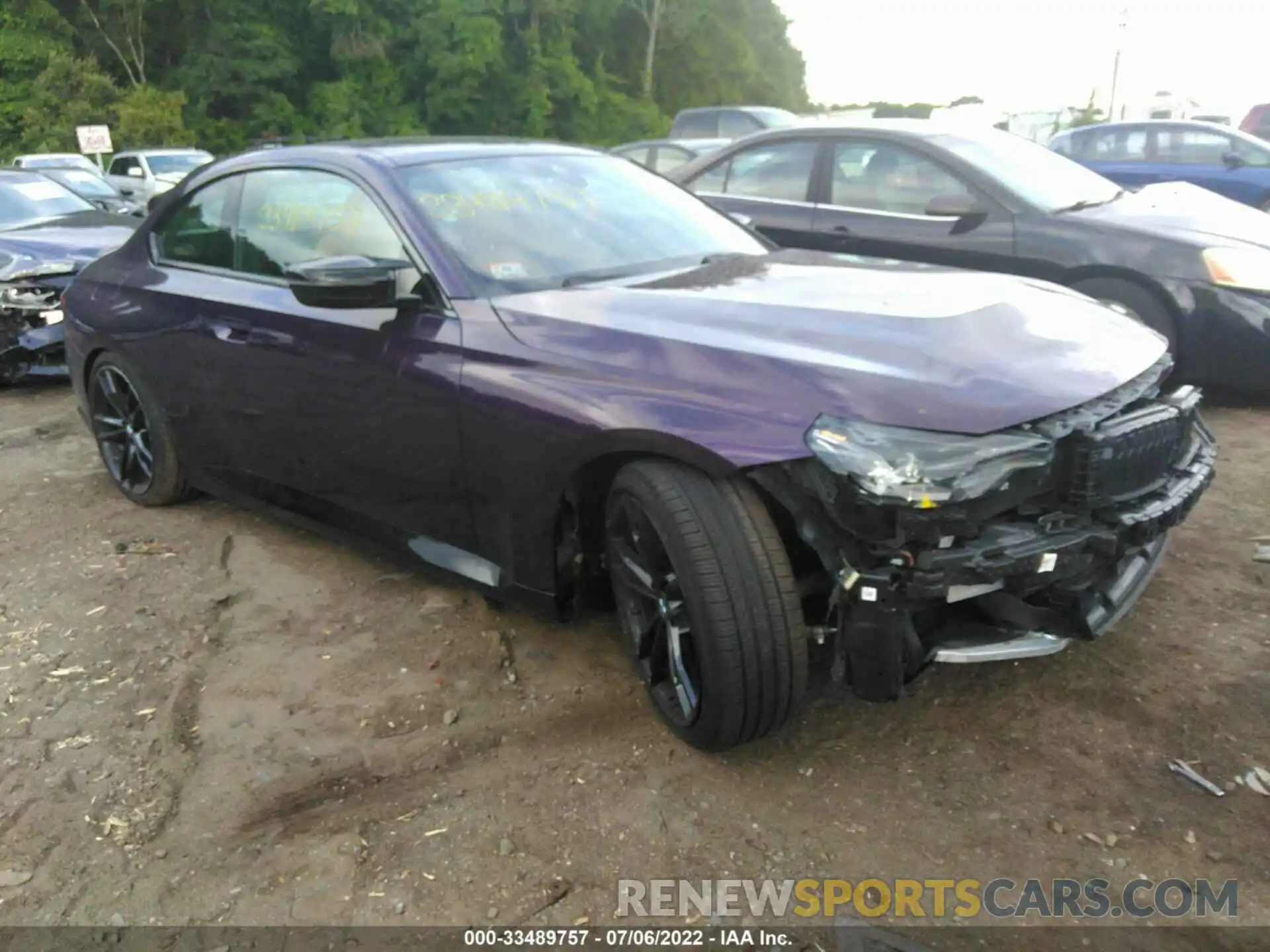 1 Photograph of a damaged car 3MW53CM00N8C37154 BMW 2 SERIES 2022