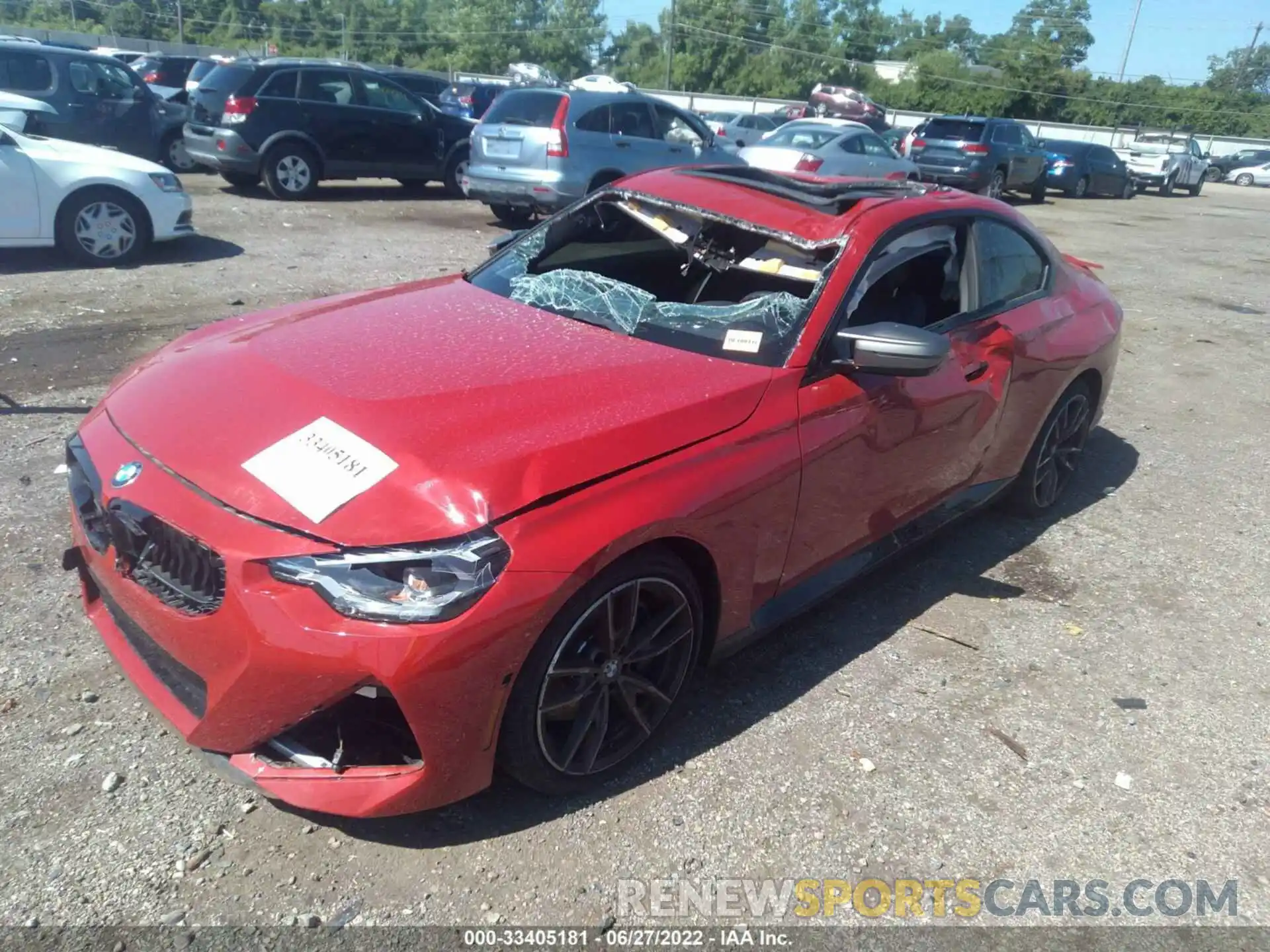 2 Photograph of a damaged car 3MW53CM03N8C36354 BMW 2 SERIES 2022