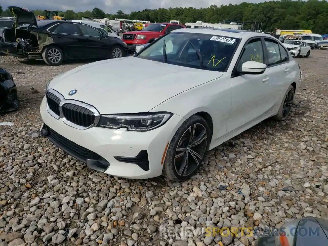 2 Фотография поврежденного автомобиля 3MW5R1J50K8A03756 BMW 3 SERIES 2019