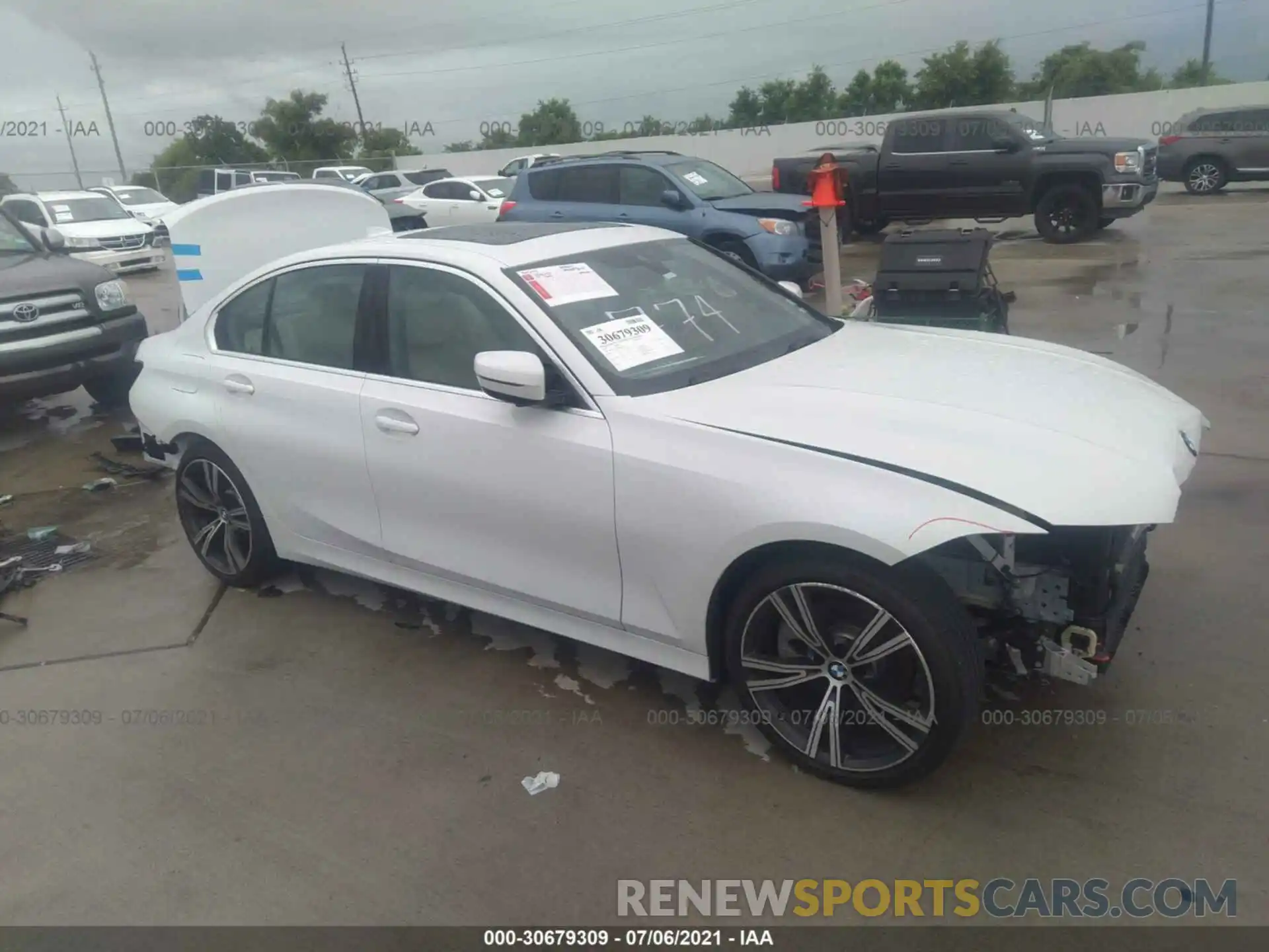 1 Photograph of a damaged car 3MW5R1J50K8A04079 BMW 3 SERIES 2019