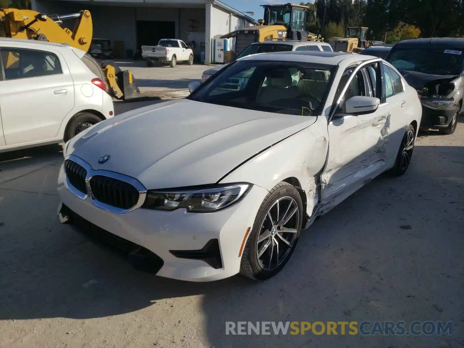 2 Фотография поврежденного автомобиля 3MW5R1J51K8B01162 BMW 3 SERIES 2019