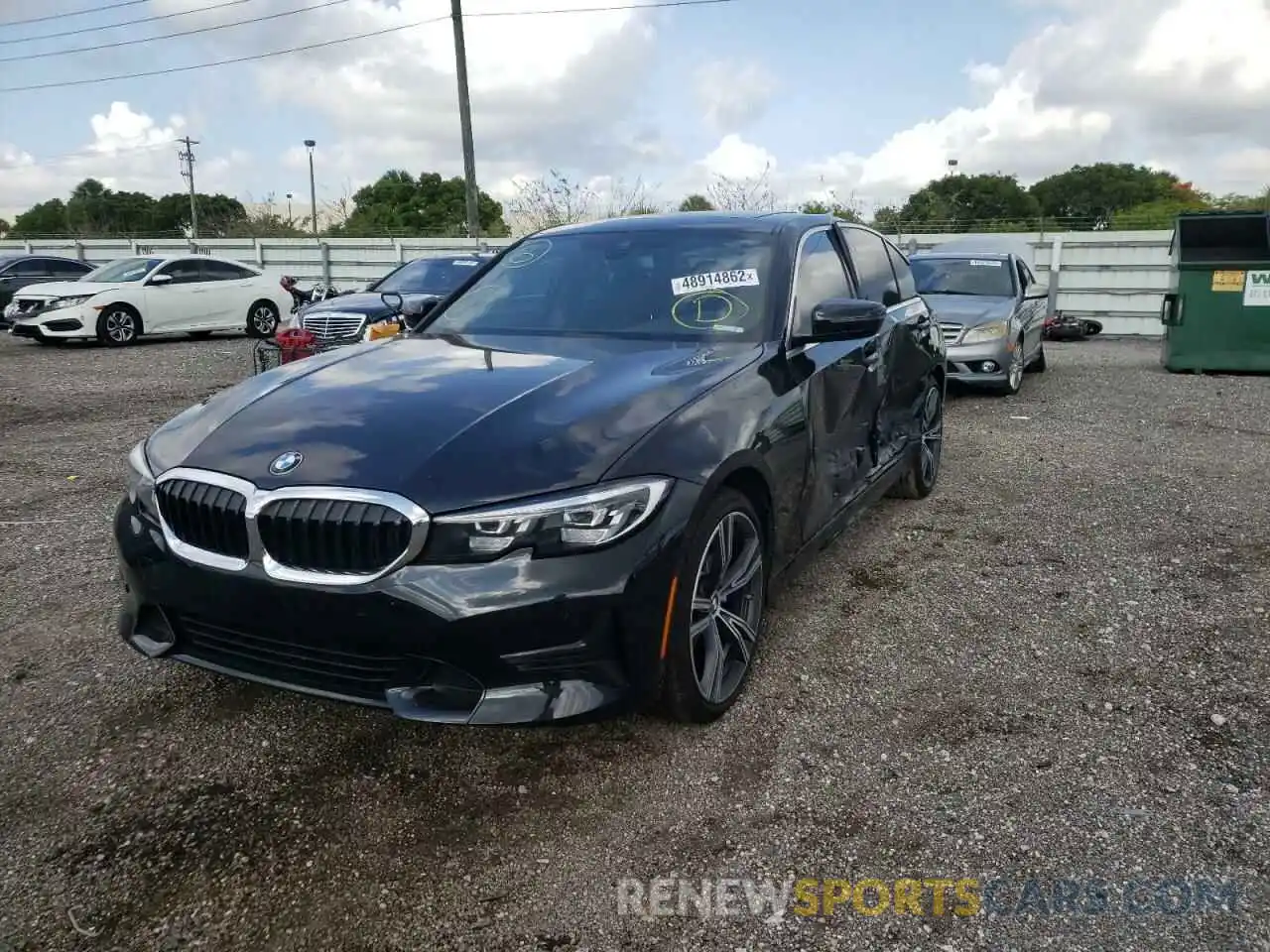 2 Фотография поврежденного автомобиля 3MW5R1J52K8A04357 BMW 3 SERIES 2019