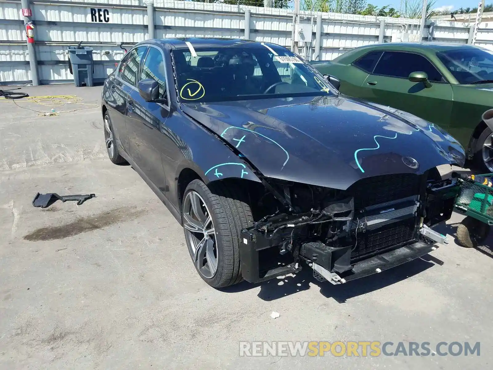 1 Фотография поврежденного автомобиля 3MW5R1J53K8A04190 BMW 3 SERIES 2019