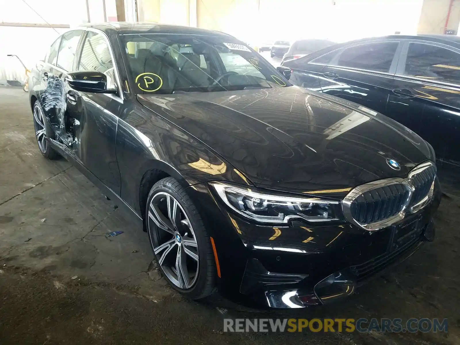 1 Фотография поврежденного автомобиля 3MW5R1J53K8B01681 BMW 3 SERIES 2019