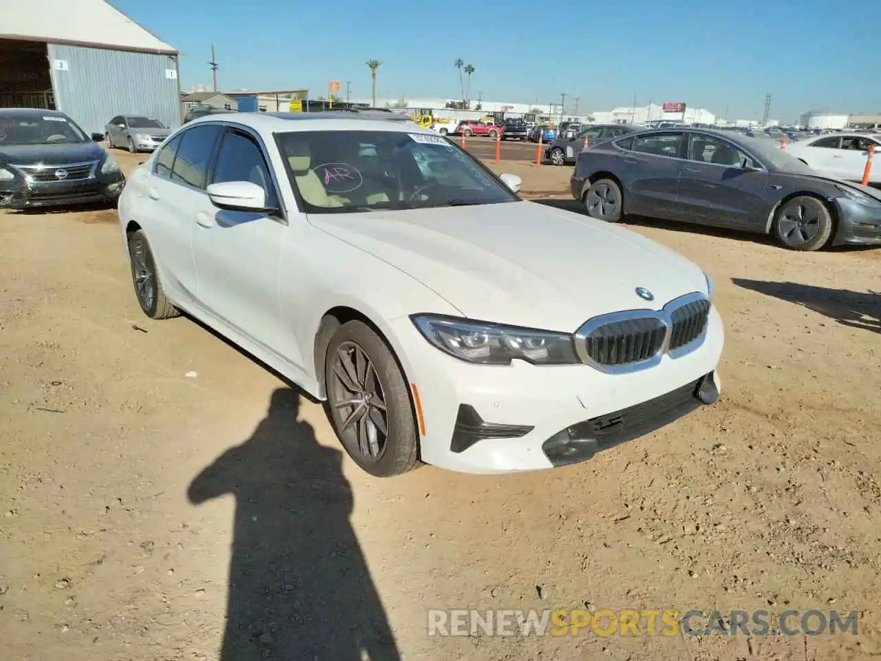 1 Photograph of a damaged car 3MW5R1J53K8B02393 BMW 3 SERIES 2019