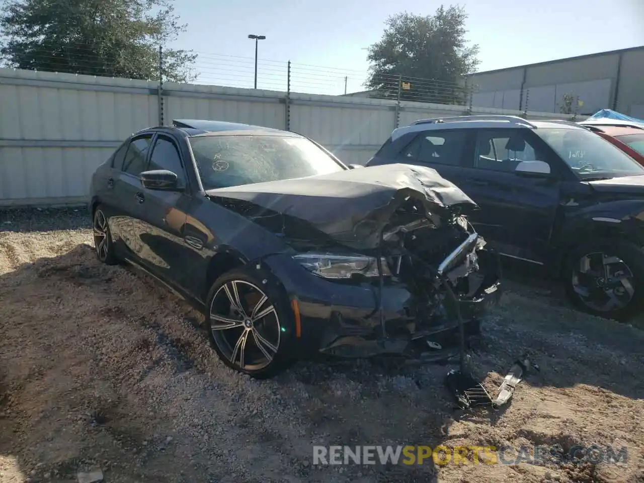 1 Photograph of a damaged car 3MW5R1J55K8A03803 BMW 3 SERIES 2019