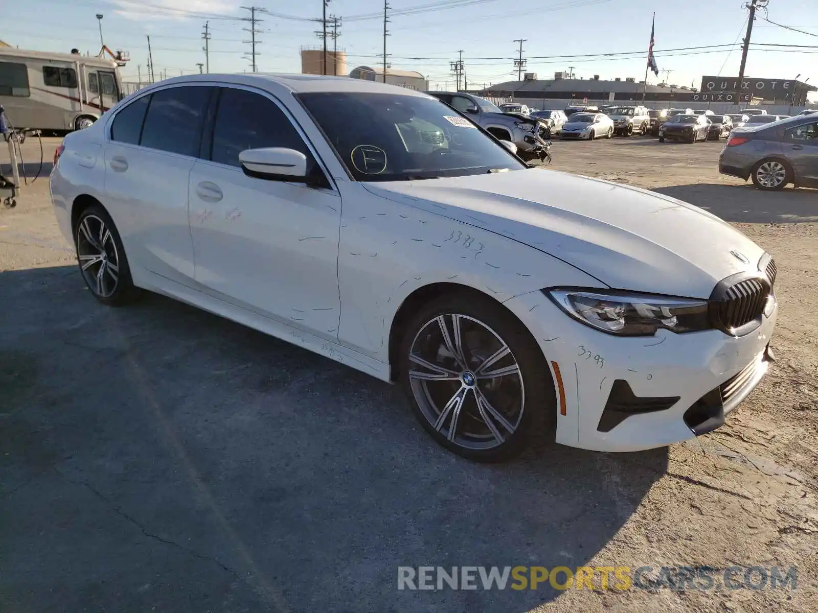 1 Photograph of a damaged car 3MW5R1J55K8A04384 BMW 3 SERIES 2019