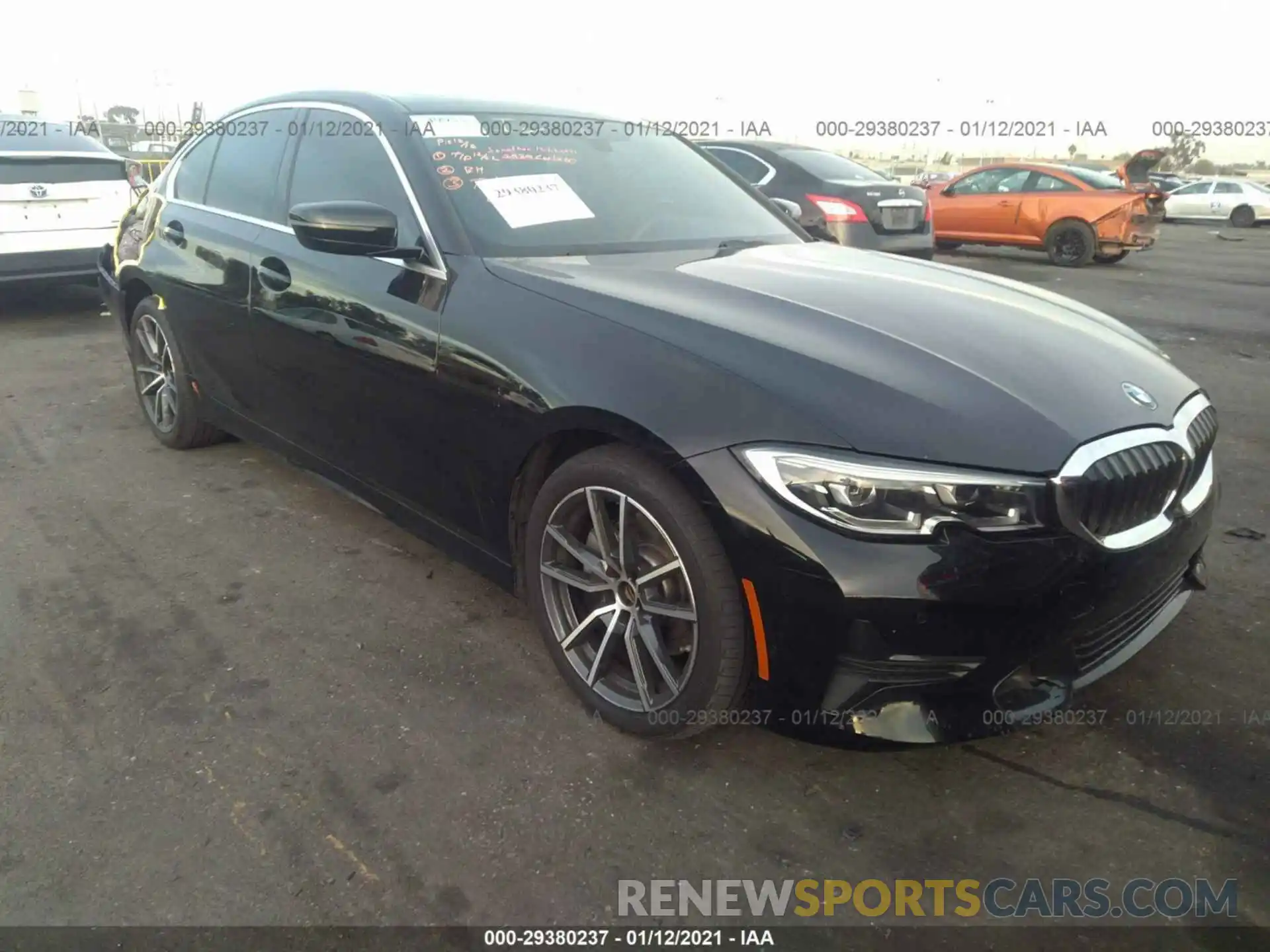 1 Photograph of a damaged car 3MW5R1J55K8A05504 BMW 3 SERIES 2019