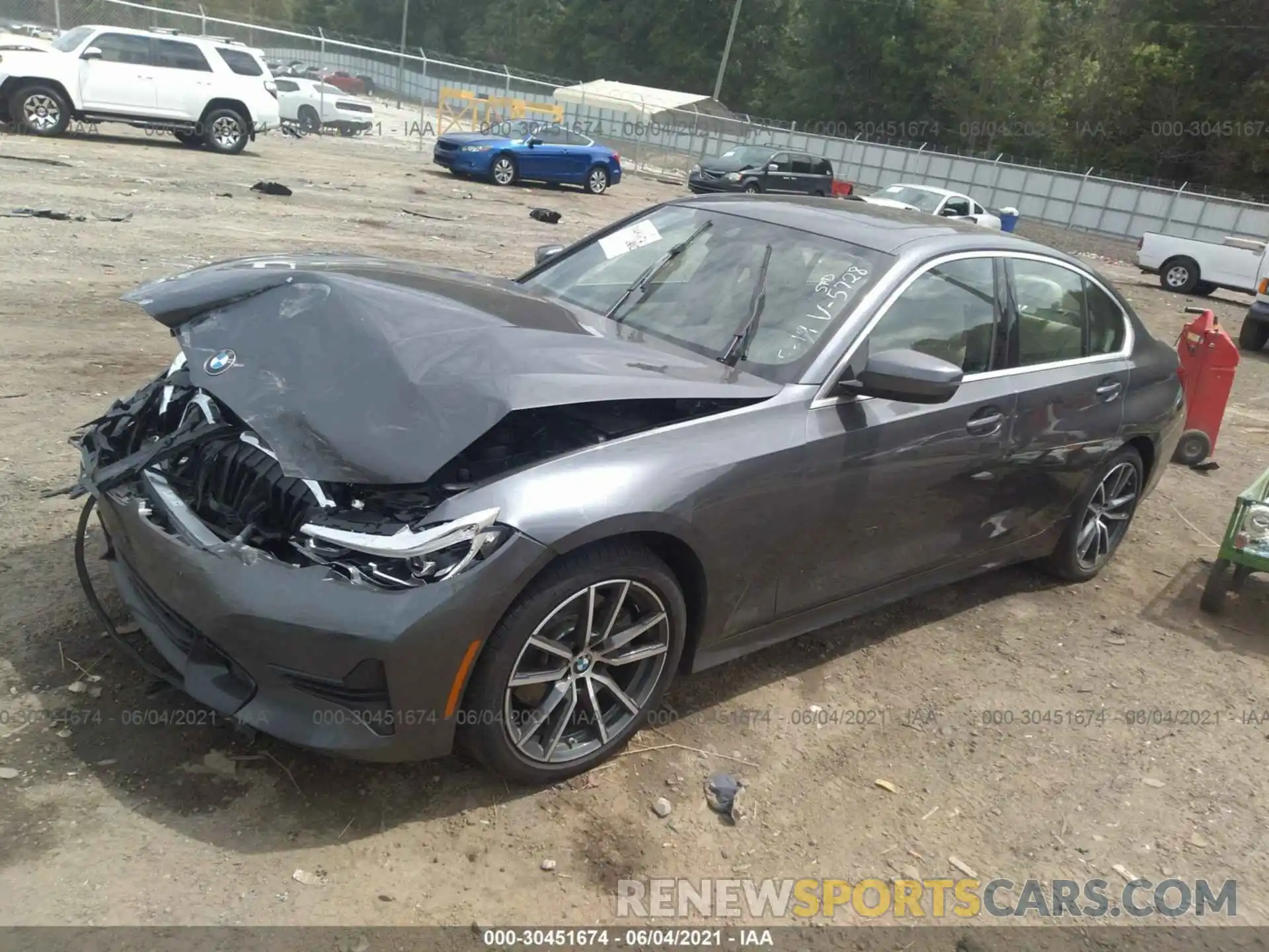 2 Photograph of a damaged car 3MW5R1J55K8A05728 BMW 3 SERIES 2019