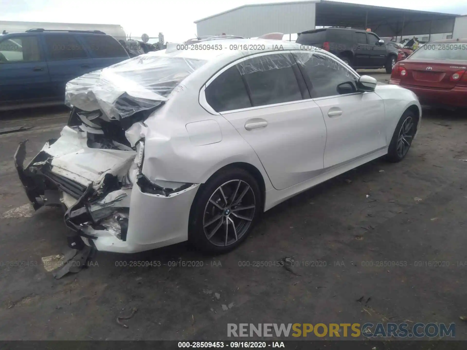 4 Фотография поврежденного автомобиля 3MW5R1J56K8B00086 BMW 3 SERIES 2019