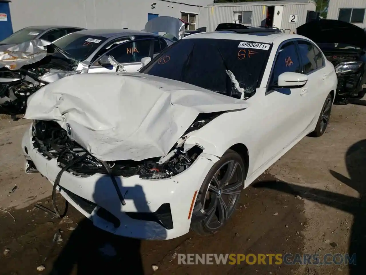 2 Photograph of a damaged car 3MW5R1J58K8B02891 BMW 3 SERIES 2019