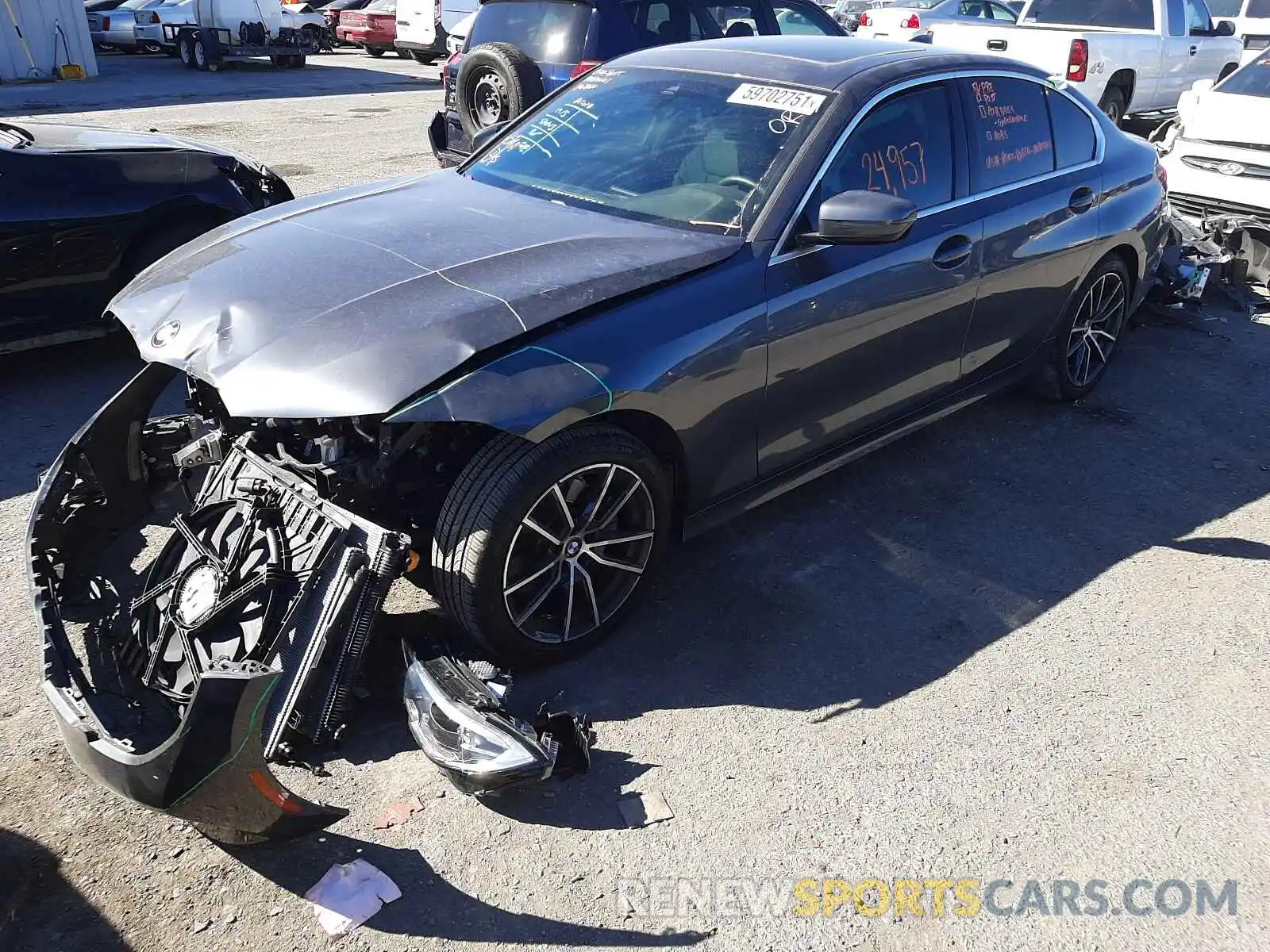 2 Photograph of a damaged car 3MW5R1J58K8B02941 BMW 3 SERIES 2019