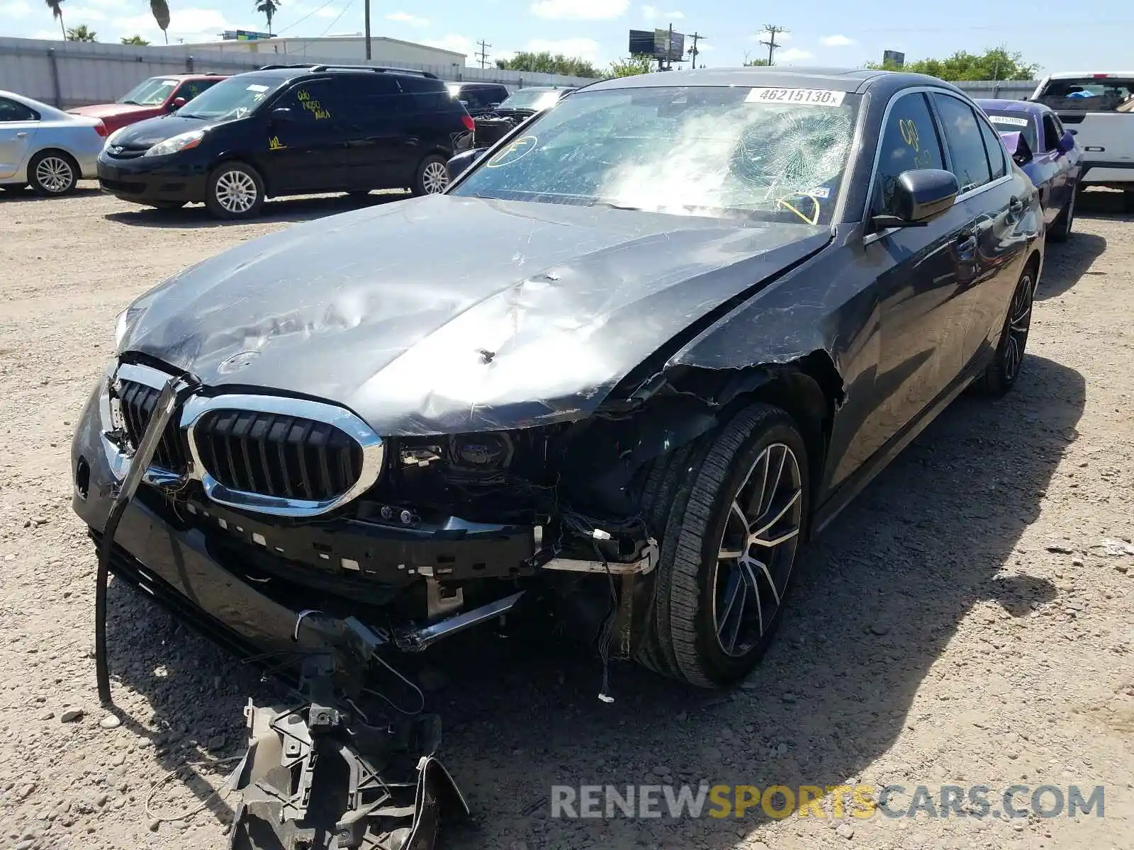 2 Фотография поврежденного автомобиля 3MW5R1J59K8A04114 BMW 3 SERIES 2019