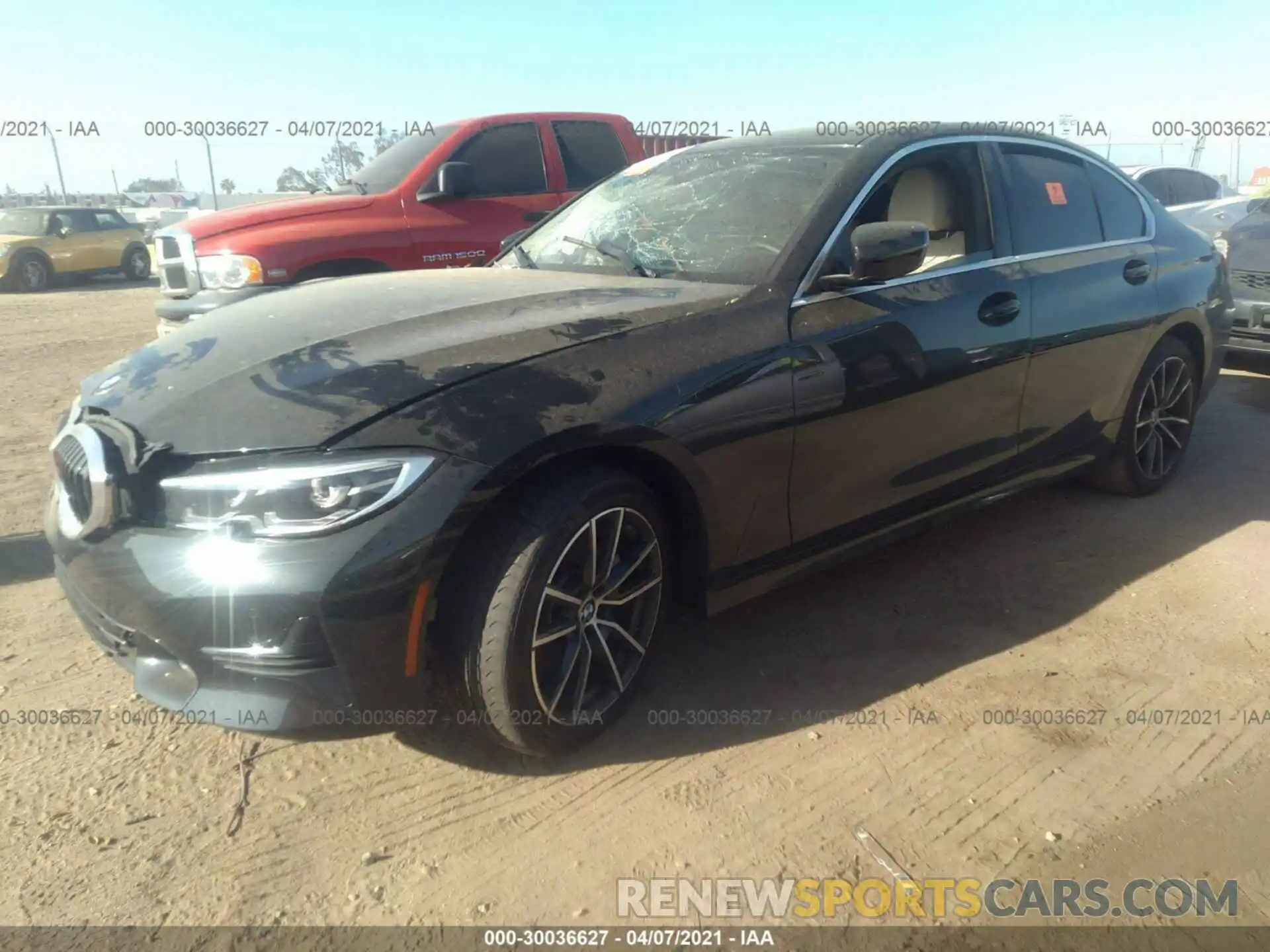 2 Photograph of a damaged car 3MW5R1J59K8B03371 BMW 3 SERIES 2019