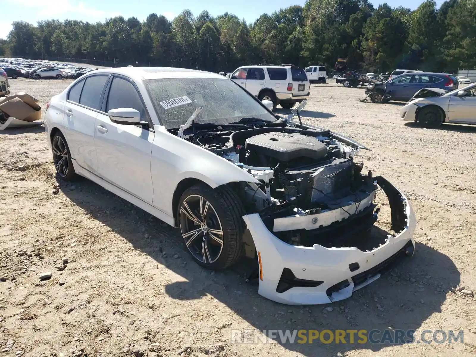 1 Photograph of a damaged car 3MW5R1J5XK8A03795 BMW 3 SERIES 2019