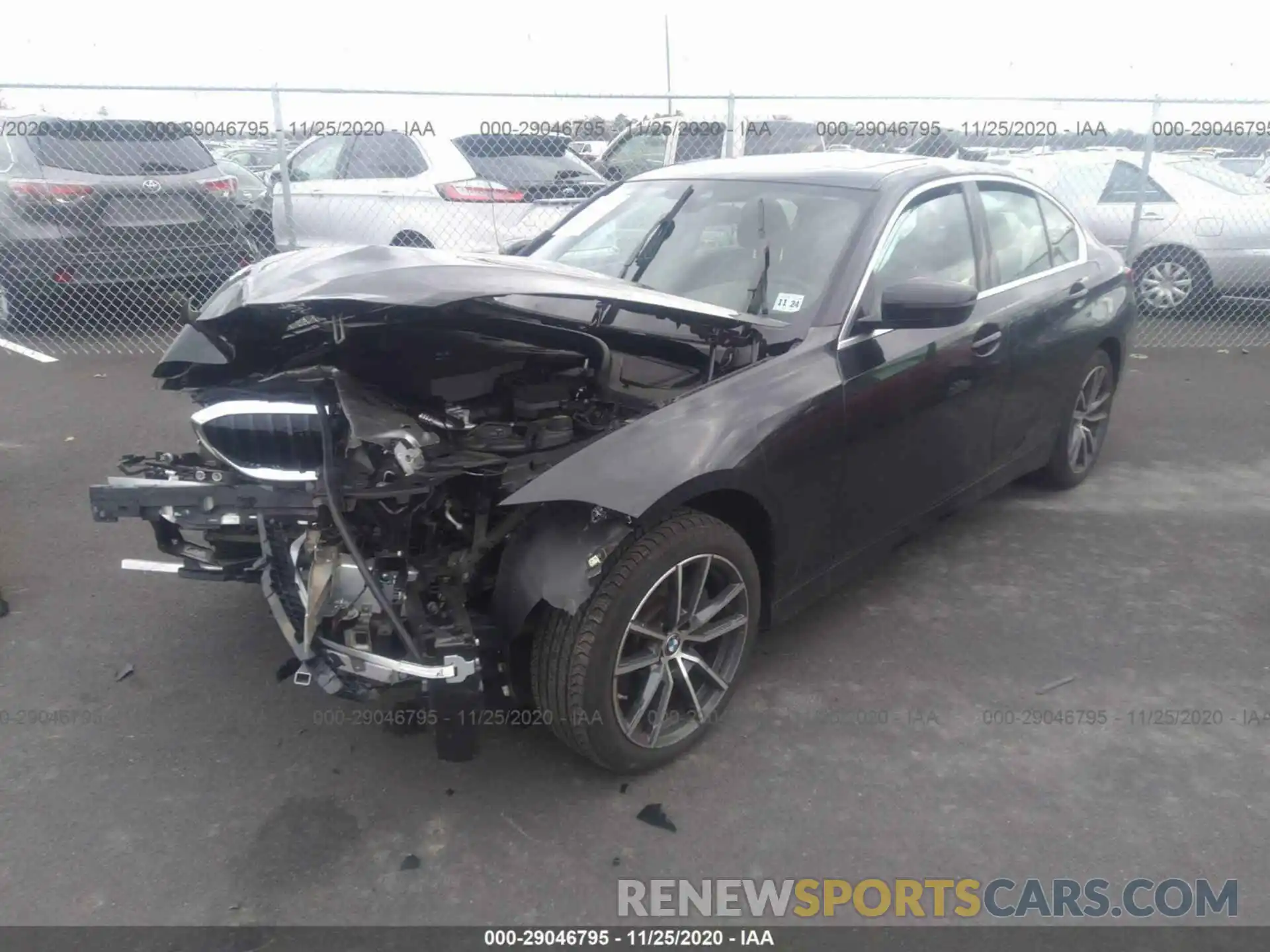 2 Фотография поврежденного автомобиля 3MW5R7J51K8B02251 BMW 3 SERIES 2019