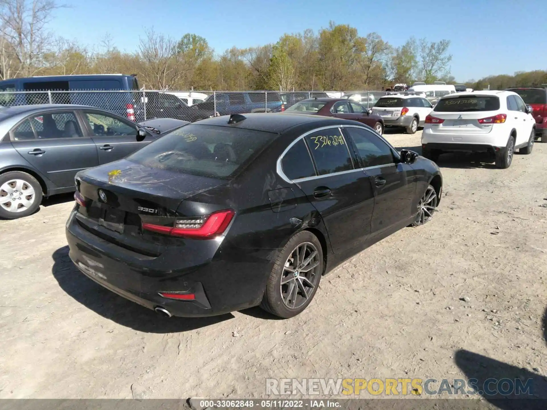 4 Фотография поврежденного автомобиля 3MW5R7J51K8B03416 BMW 3 SERIES 2019